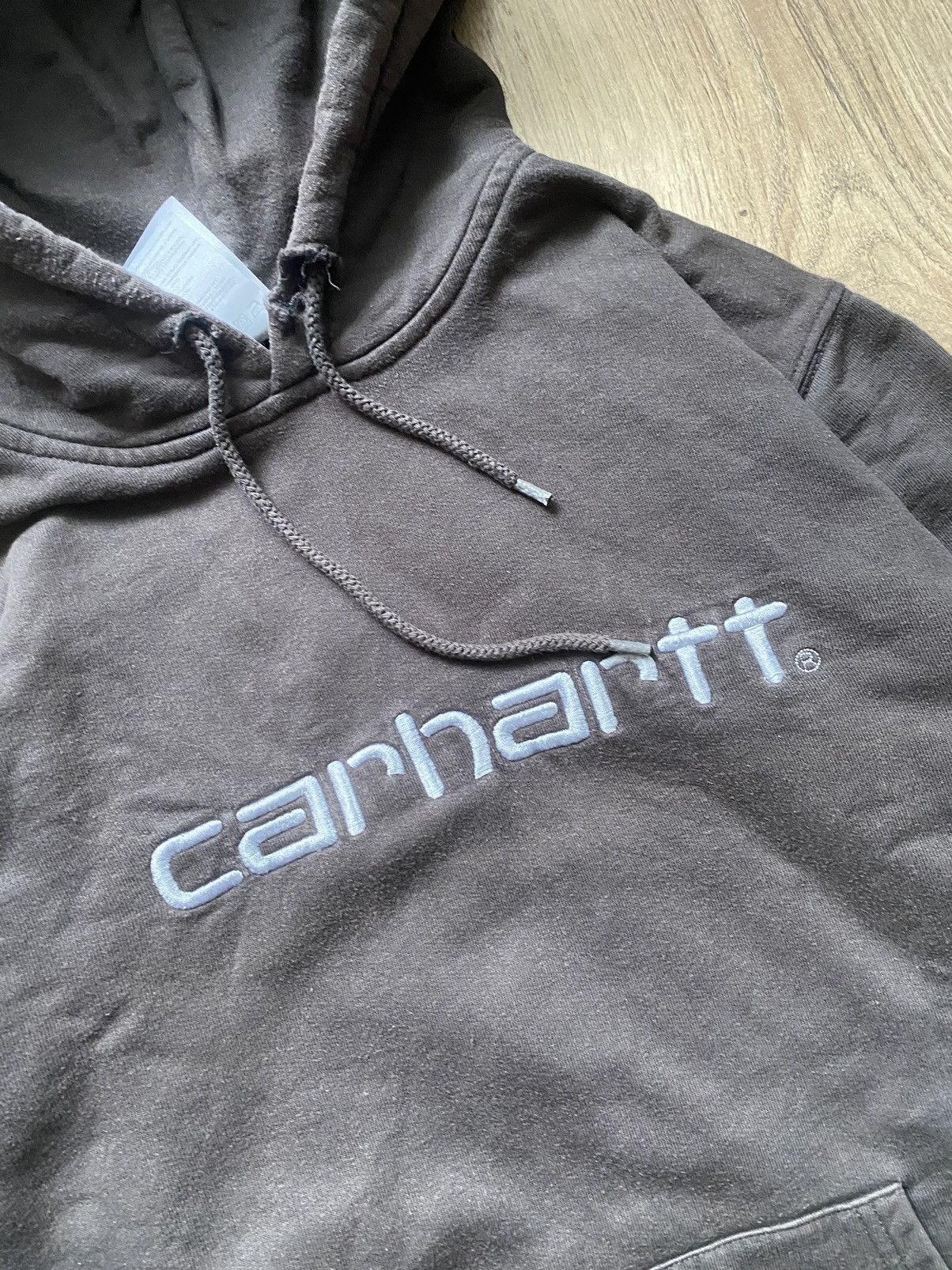 Carhartt × Vintage CARHARTT DETROIT COLLEGE BIG LOGO BOXY Y2K VINTAGE HOODIE Size US S / EU 44-46 / 1 - 3 Thumbnail