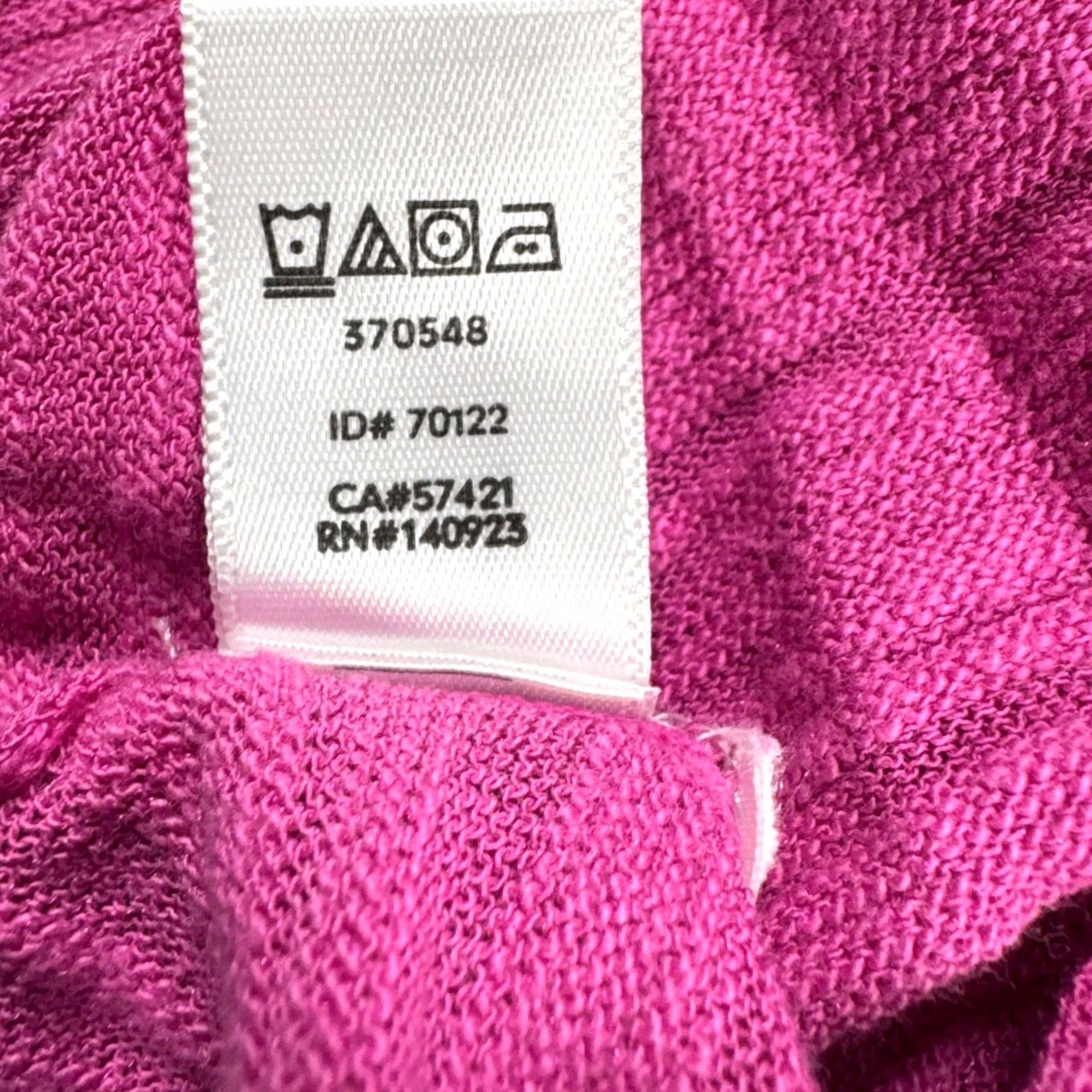 Loft LOFT Pink Barbiecore T-Shirt Womens Small Slub Knit Casual Minimalist Tee Size S / US 4 / IT 40 - 5 Thumbnail