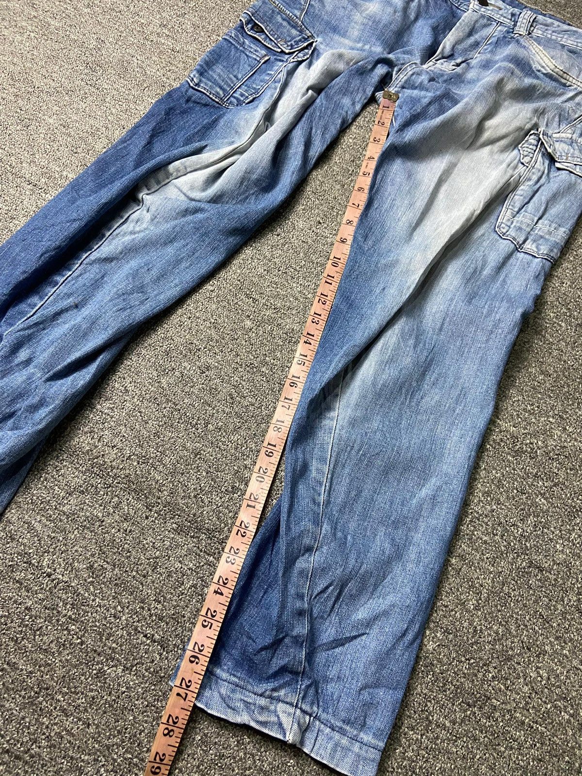 Japanese Brand × Vintage EVENRIVER Work Wear Cargo Denim Jeans (131) Size US 34 / EU 50 - 6 Thumbnail