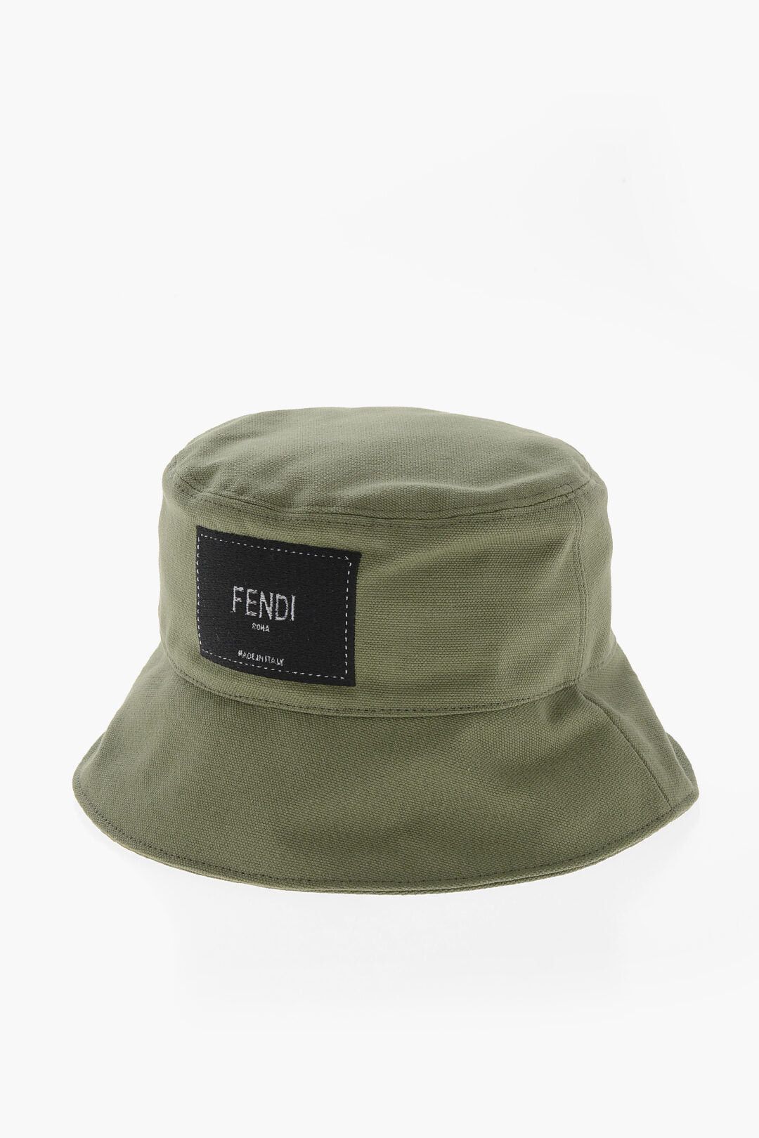 Fendi Canvas Bucket Hat with Logo Patch Size ONE SIZE - 1 Thumbnail