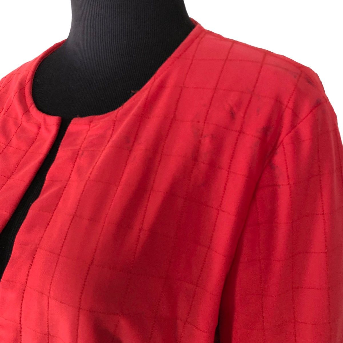 Chanel Chanel Lipstick Red Quilted Nylon Jacket Size S / US 4 / IT 40 - 4 Thumbnail