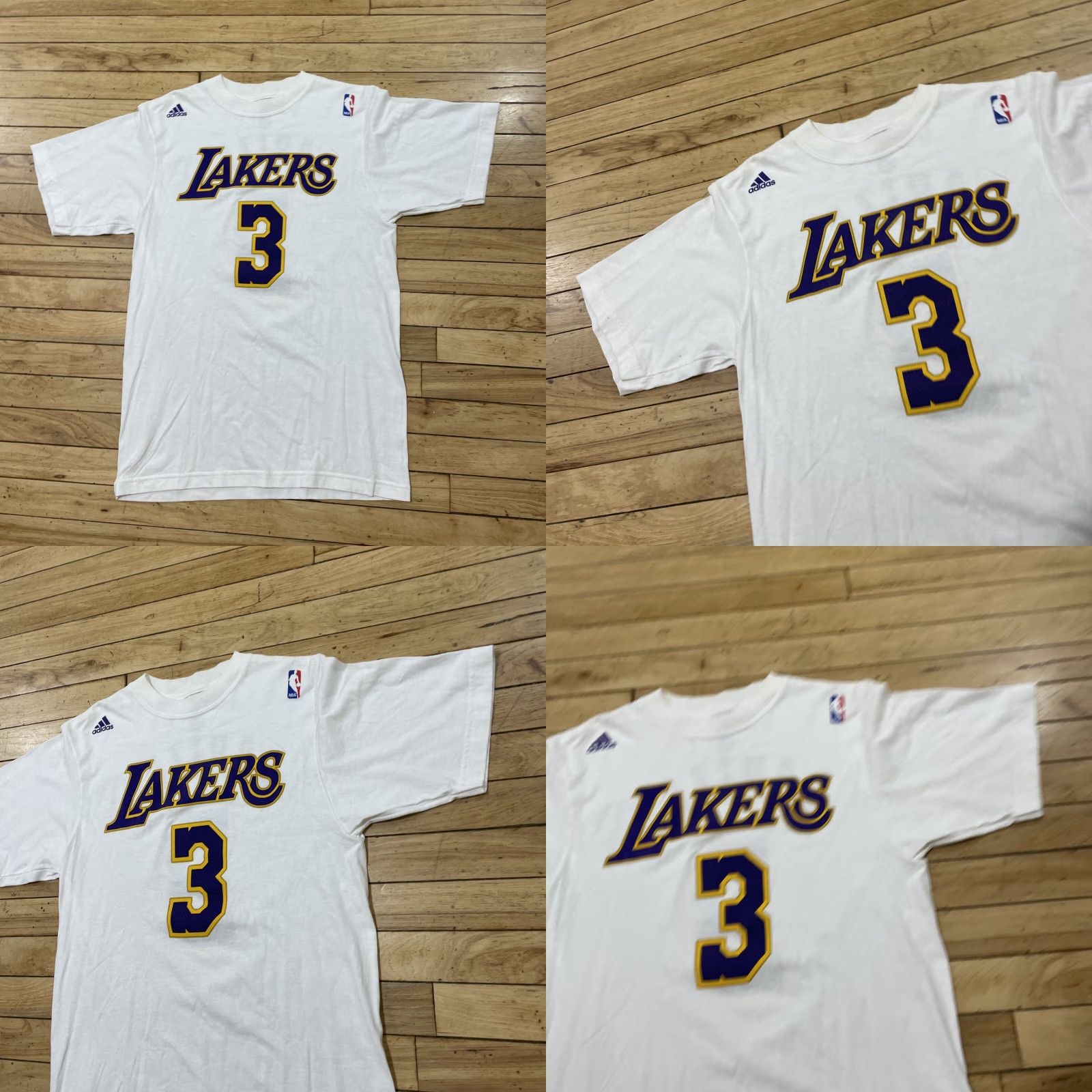 Adidas ADIDAS T Shirt NBA Lakers Trevor Ariza 3 Mens S White LA Purple Gold Basketball Shirt Size US S / EU 44-46 / 1 - 9 Thumbnail