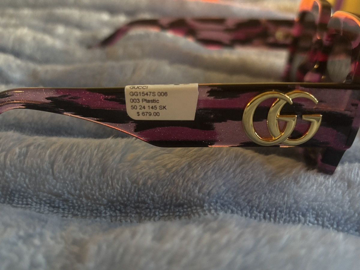 Gucci Gucci Women’s Fuchsia Leopard print Sunglasses Size ONE SIZE - 4 Thumbnail