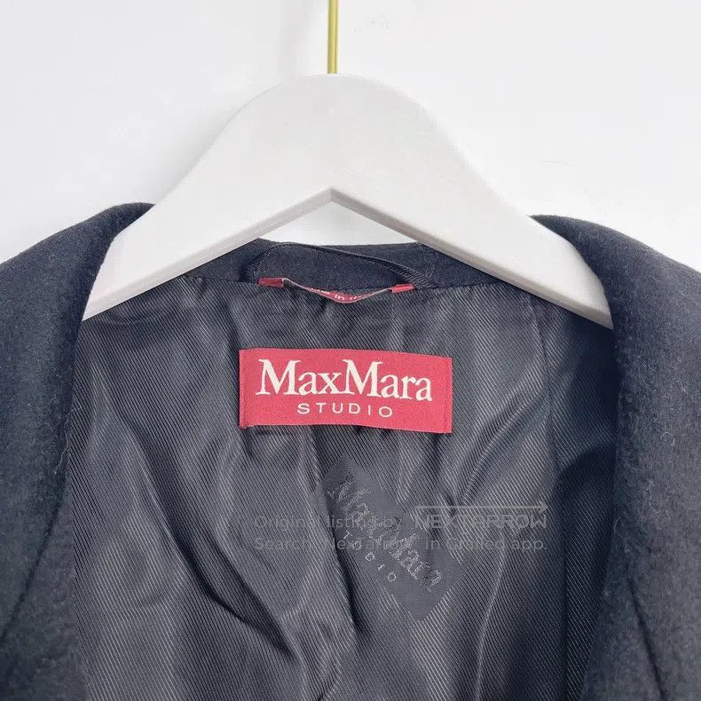 Max Mara Max Mara Black Lapel Long Wool Coat Size M / US 6-8 / IT 42-44 - 5 Thumbnail