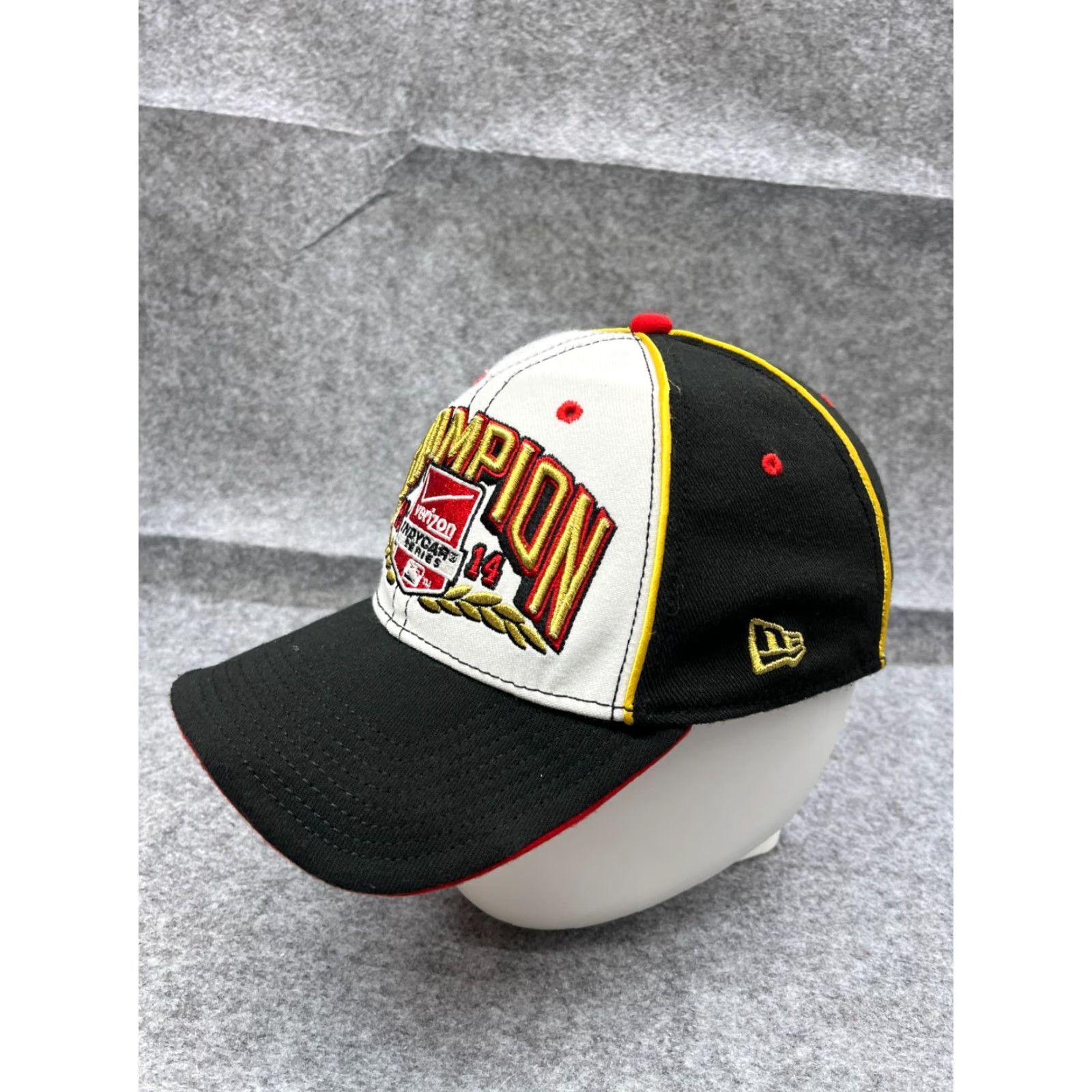 New Era New Era Champion Hat Cap Strap Back Adult Large Black Poly blend Baseball Cap Mens Size ONE SIZE - 4 Thumbnail