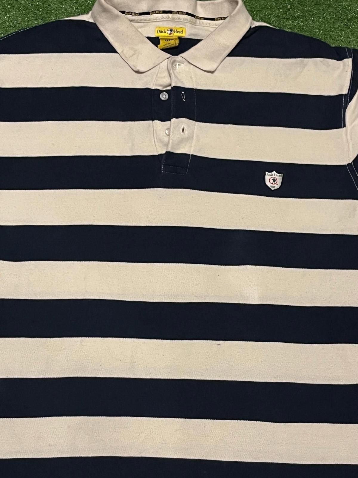 Duck Head Duck Head Men's Long Sleeve Striped Polo Shirt XL Size ONE SIZE - 4 Thumbnail