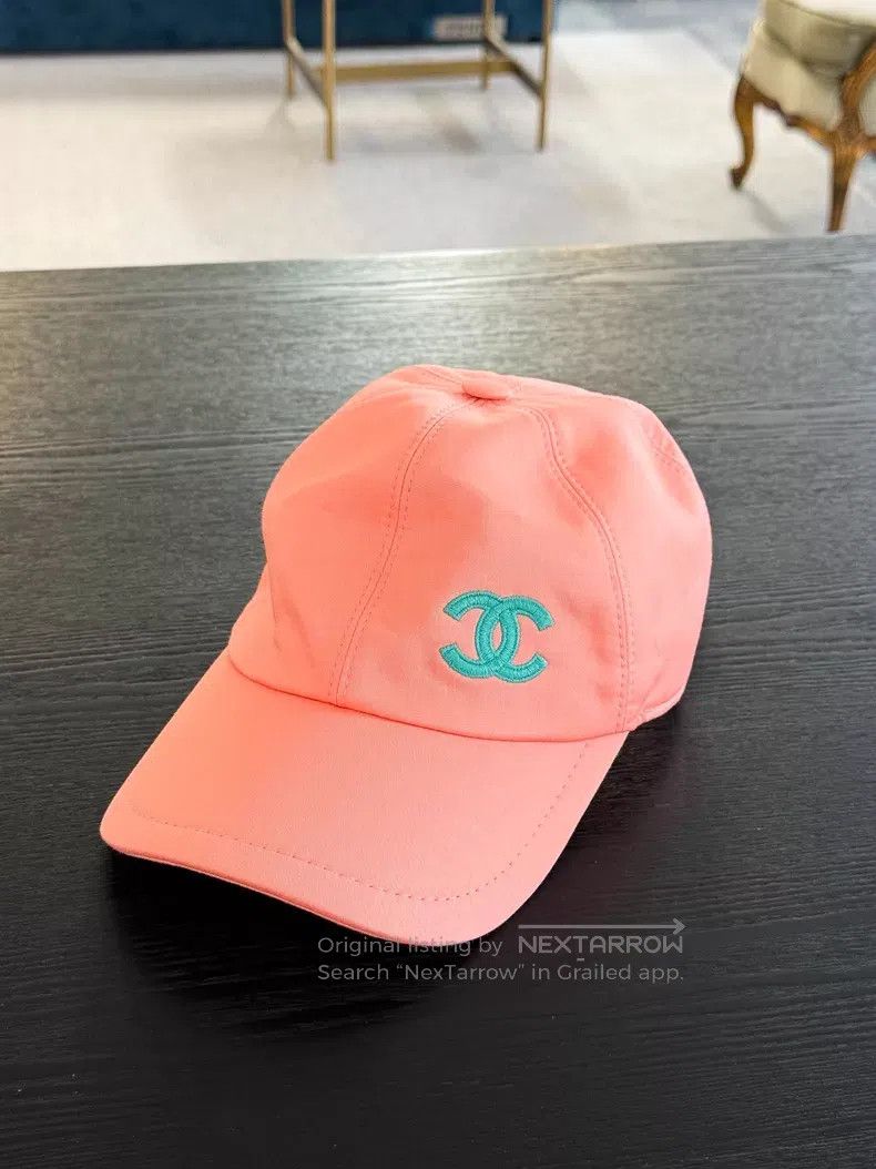 Chanel Chanel Orange and green double C standard baseball cap Size ONE SIZE - 1 Thumbnail