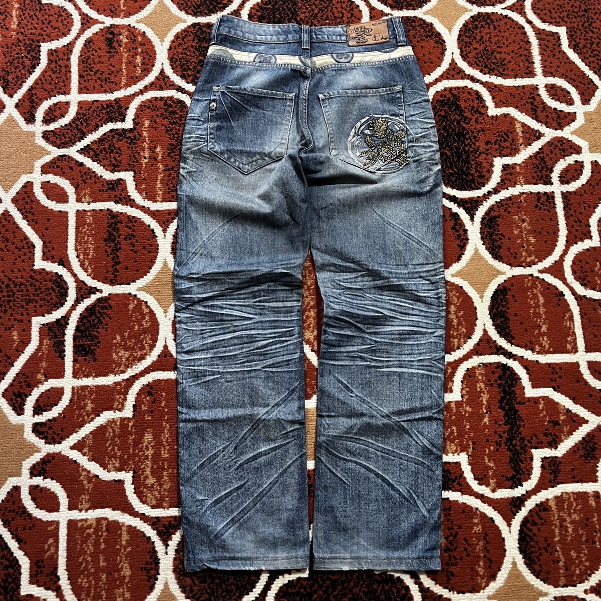 image of Vintage Big Train Osaka Japan Jeans in Blue Denim, Men's (Size 30)