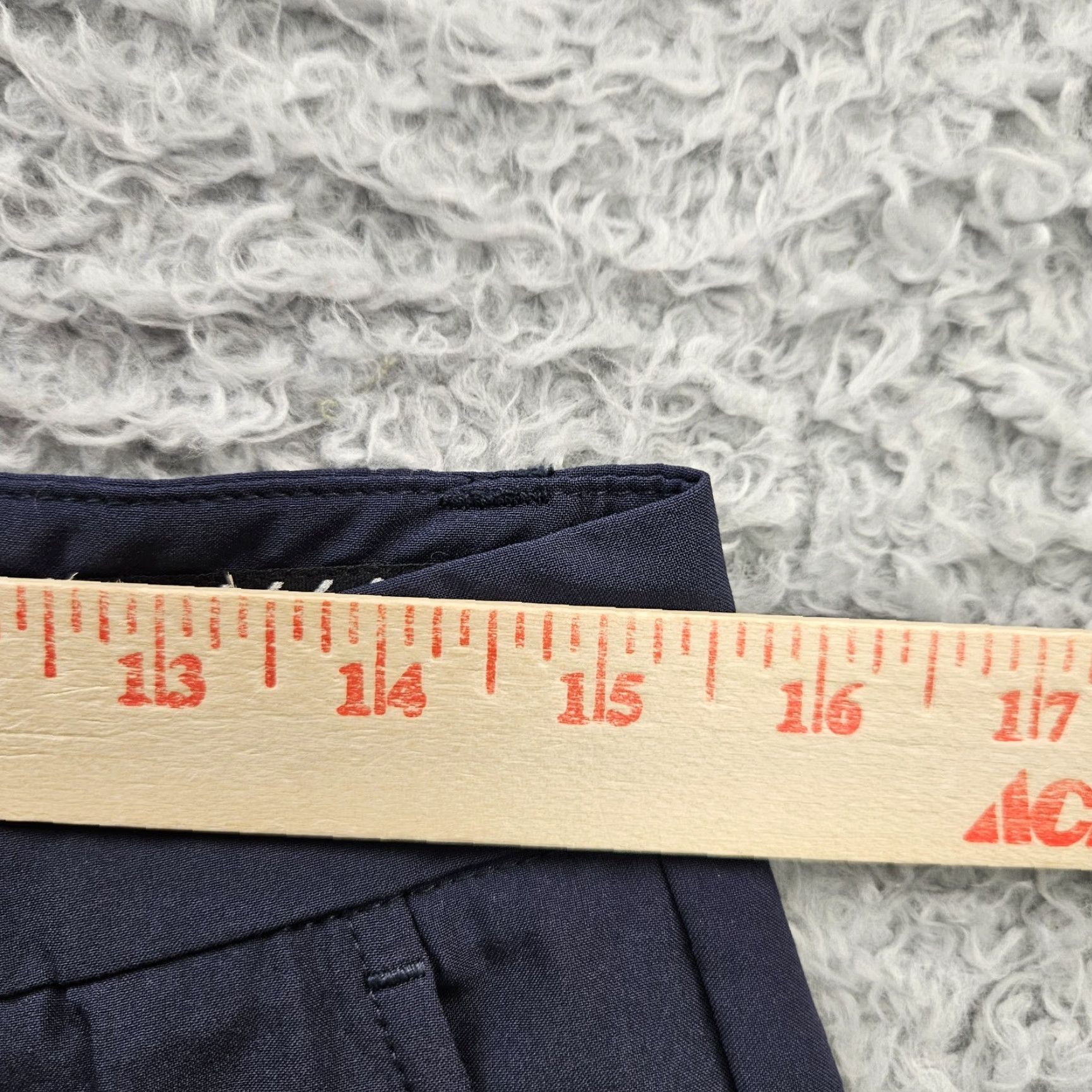 PRIMO Golf Pants Men 32 Regular Blue Pant Chino 5-Pocket Tapered Zip Ankle Inseam 30 Satin Polyester Front Flat Front Waist 31 Classic Sports Mens
