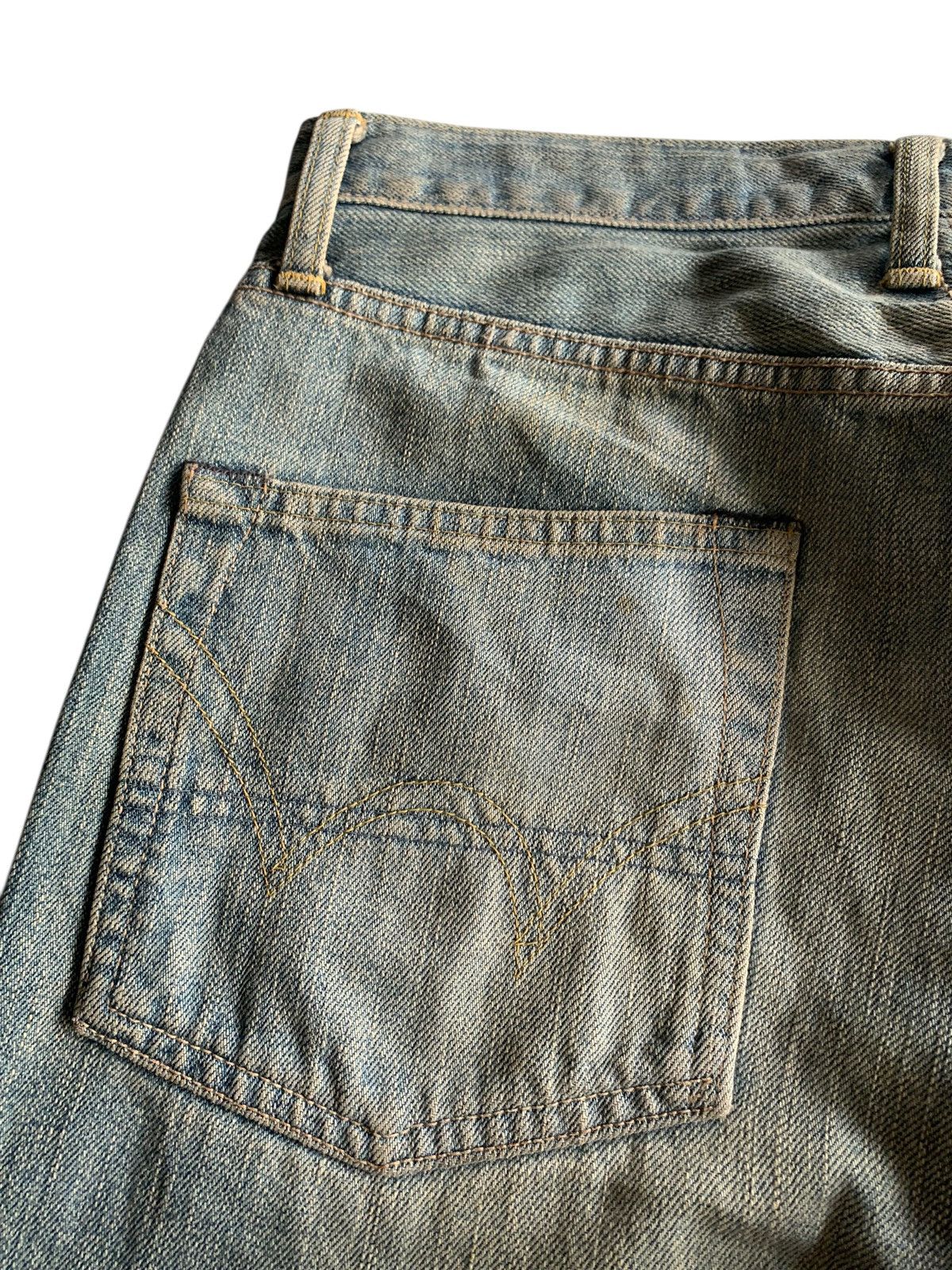 Edwin VINTAGE EDWIN SELVEDGE 505Z FADED&RUSTY DISTRESSED DENIM Size US 30 / EU 46 - 11 Thumbnail