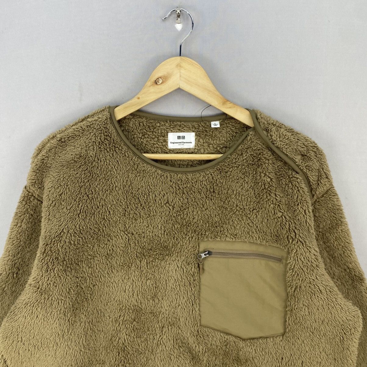 Japanese Brand ⁠Uniqlo Brown Fleece Crewneck Utility Pocket Size US L / EU 52-54 / 3 - 7 Thumbnail