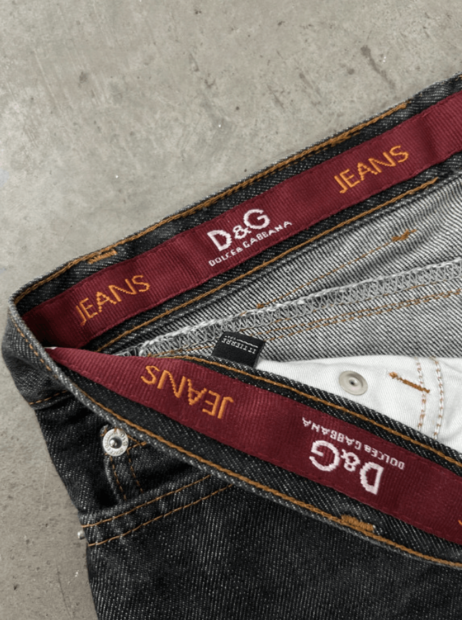 Dolce & Gabbana × Jean Dolce Gabbana Jeans Denim Pants Straight Zip Zipper EX0107 Size 27" / US 4 / IT 40 - 6 Thumbnail
