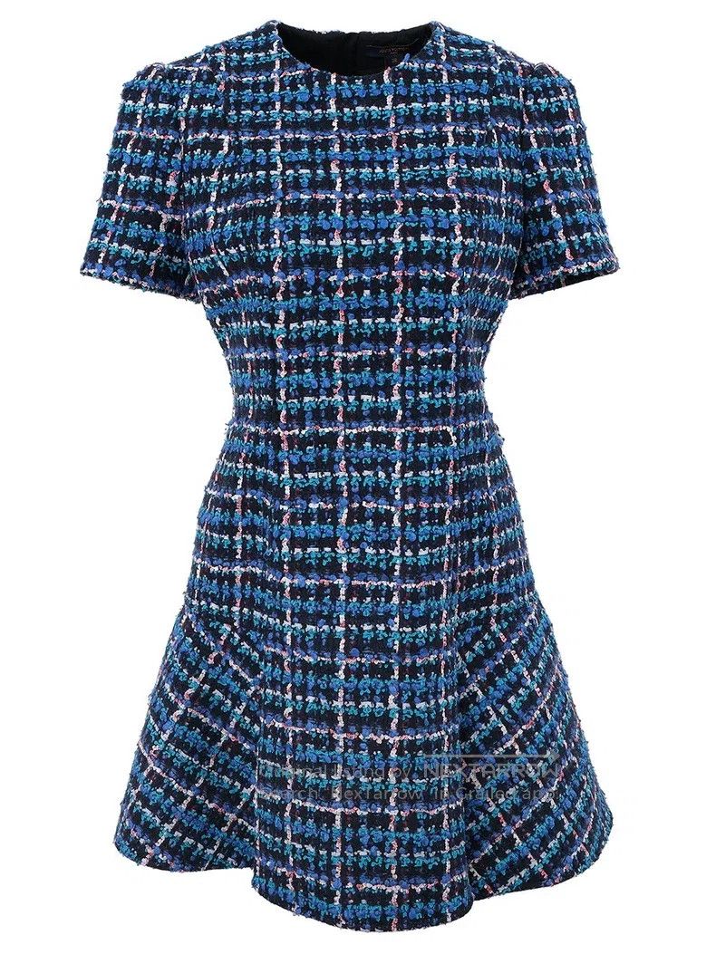 Other Louis Vuitton Plaid tweed dress Size XS / US 0-2 / IT 36-38 - 1 Thumbnail
