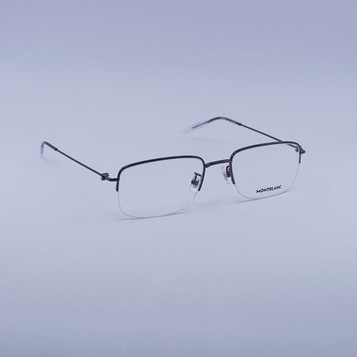 Montblanc Montblanc MB0084OK 004 Eyeglasses Dark Ruthenium 55mm Size ONE SIZE - 1 Thumbnail