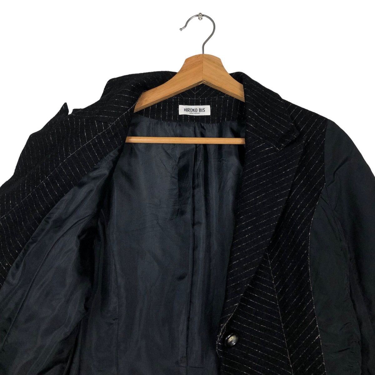 Hiroko Koshino Homme 🔥Vintage Cropped Biker Jacket Double Collar Hiroko Bis Size US M / EU 48-50 / 2 - 12 Thumbnail