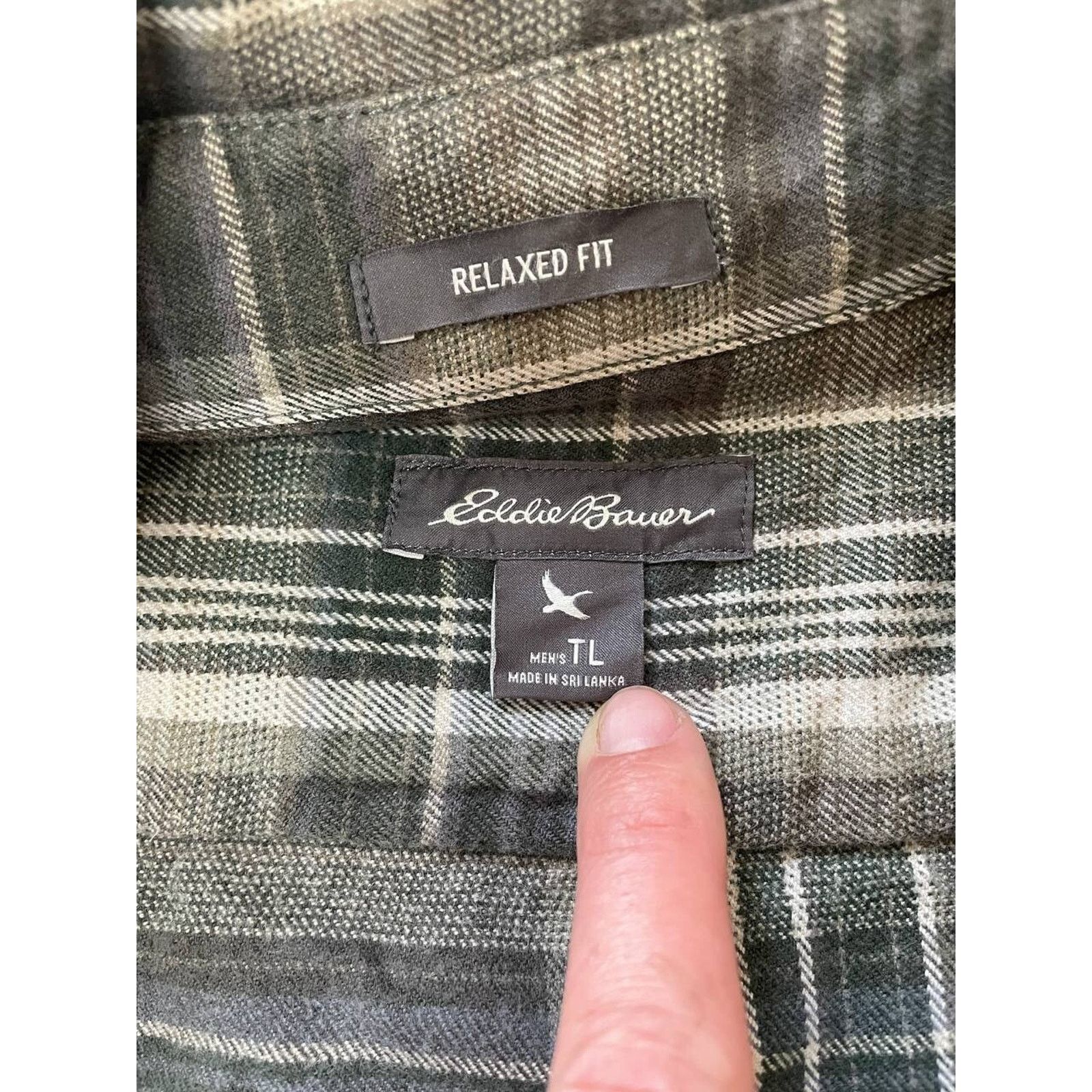 Eddie Bauer Vintage Eddie Bauer Flannel Shirt Plaid Button Up Size XL Size US XL / EU 56 / 4 - 8 Thumbnail
