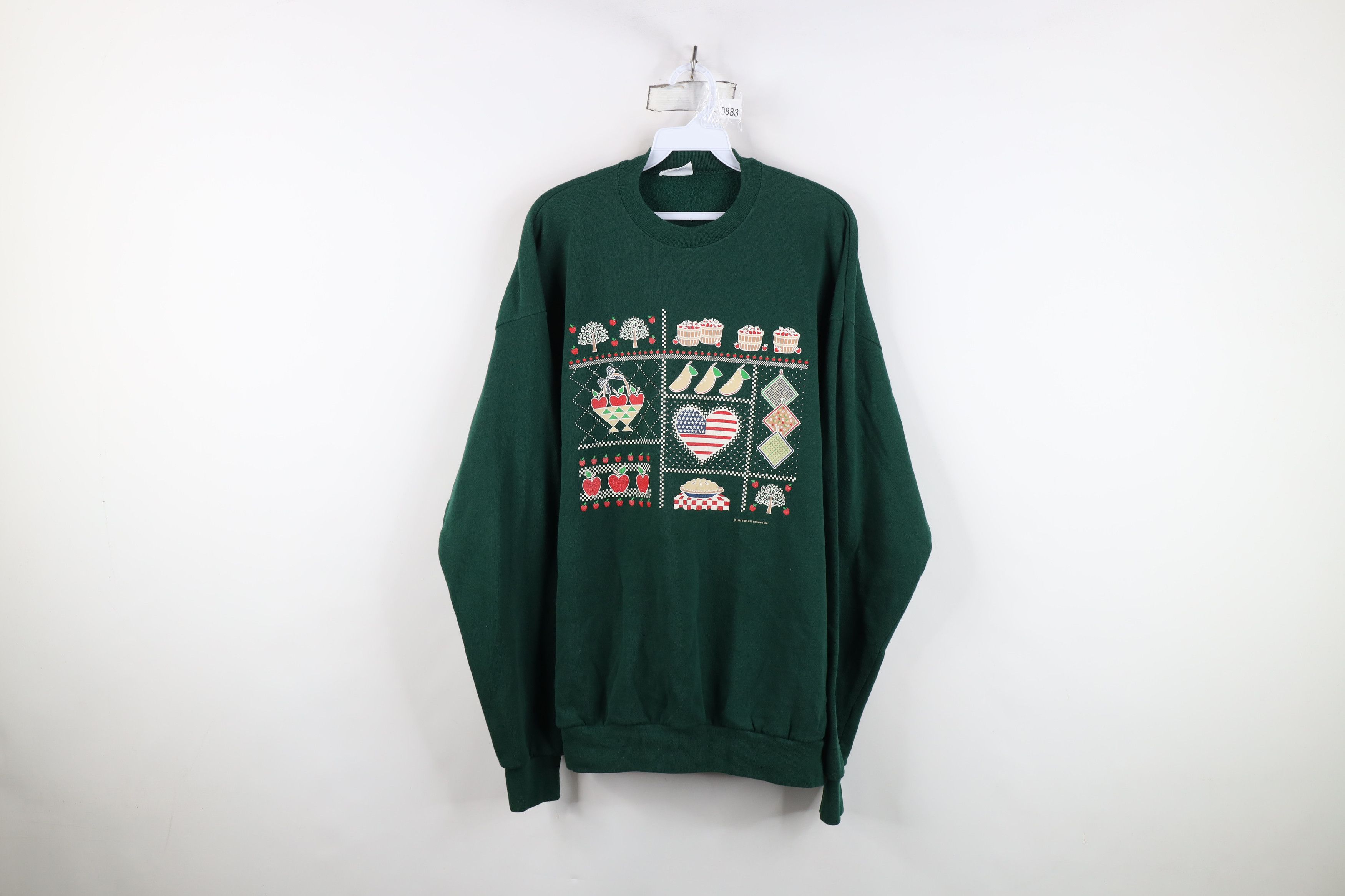 Vintage Vintage 90s Streetwear Farmhouse Apple Pie Sweatshirt USA Size XL / US 12-14 / IT 48-50 - 1 Thumbnail