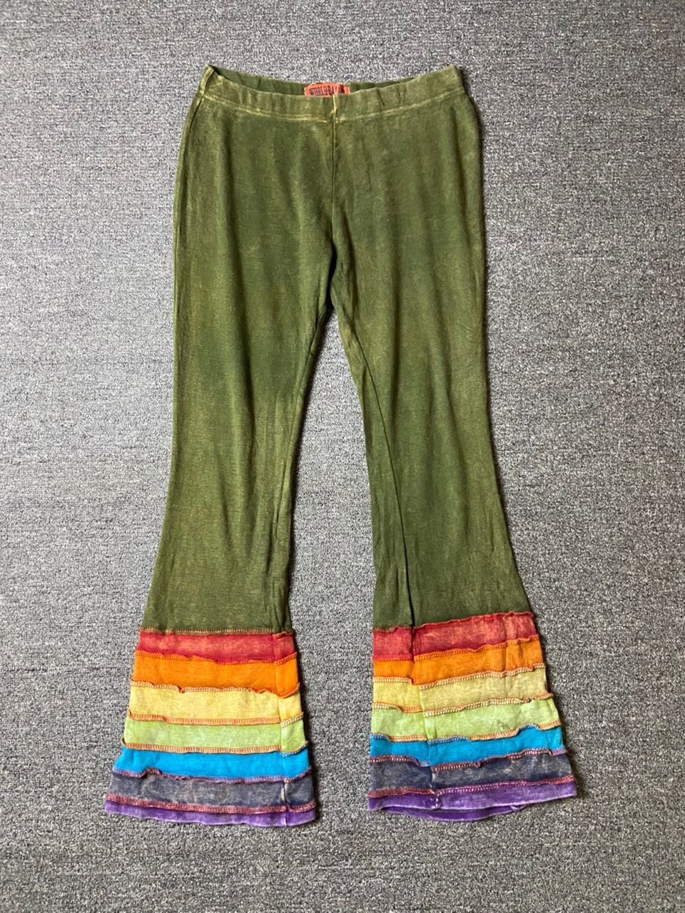 Japanese Brand × Vintage WORLD BAZAAR Bohemian Style Pants with Ruffles (126) Size US 28 / EU 44 - 1 Thumbnail