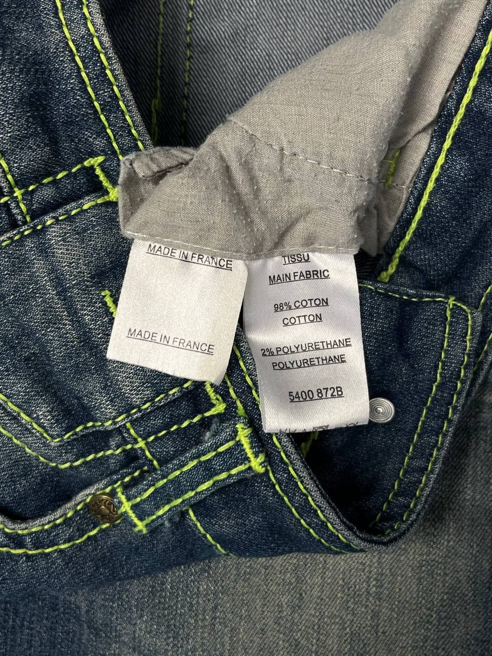 Balmain Balmain Decarnin Rust Washed Contrast Stitch Skinny Jeans Size 26" / US 2 / IT 38 - 5 Thumbnail
