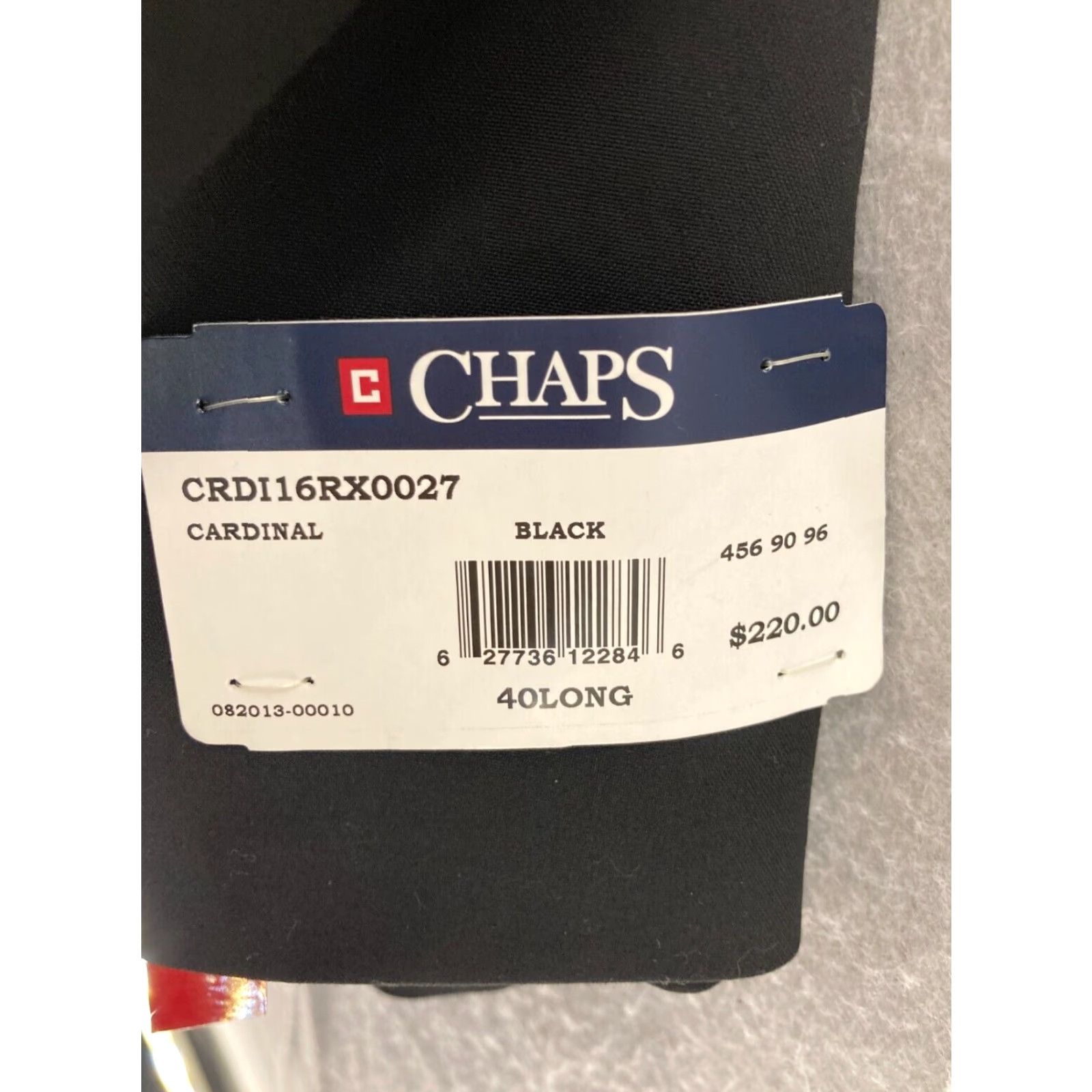 Chaps Chaps Blazer Jacket Mens 40L Black Polyester Blend 2 Button NWT Size 40R - 7 Thumbnail