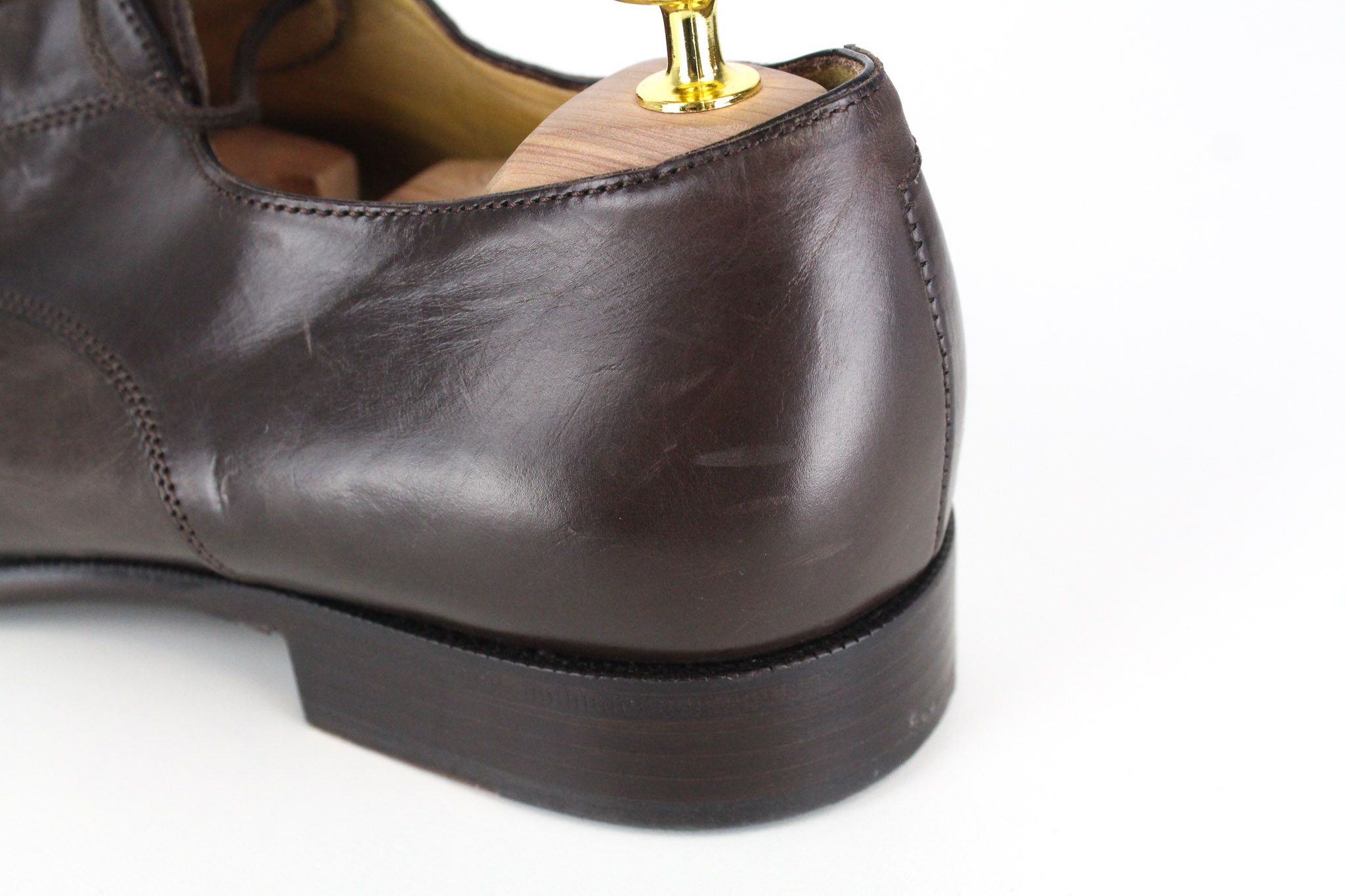 Suitsupply EU44 Dark Brown Leather Low-Top 72421 Size US 11 / EU 44 - 14 Thumbnail