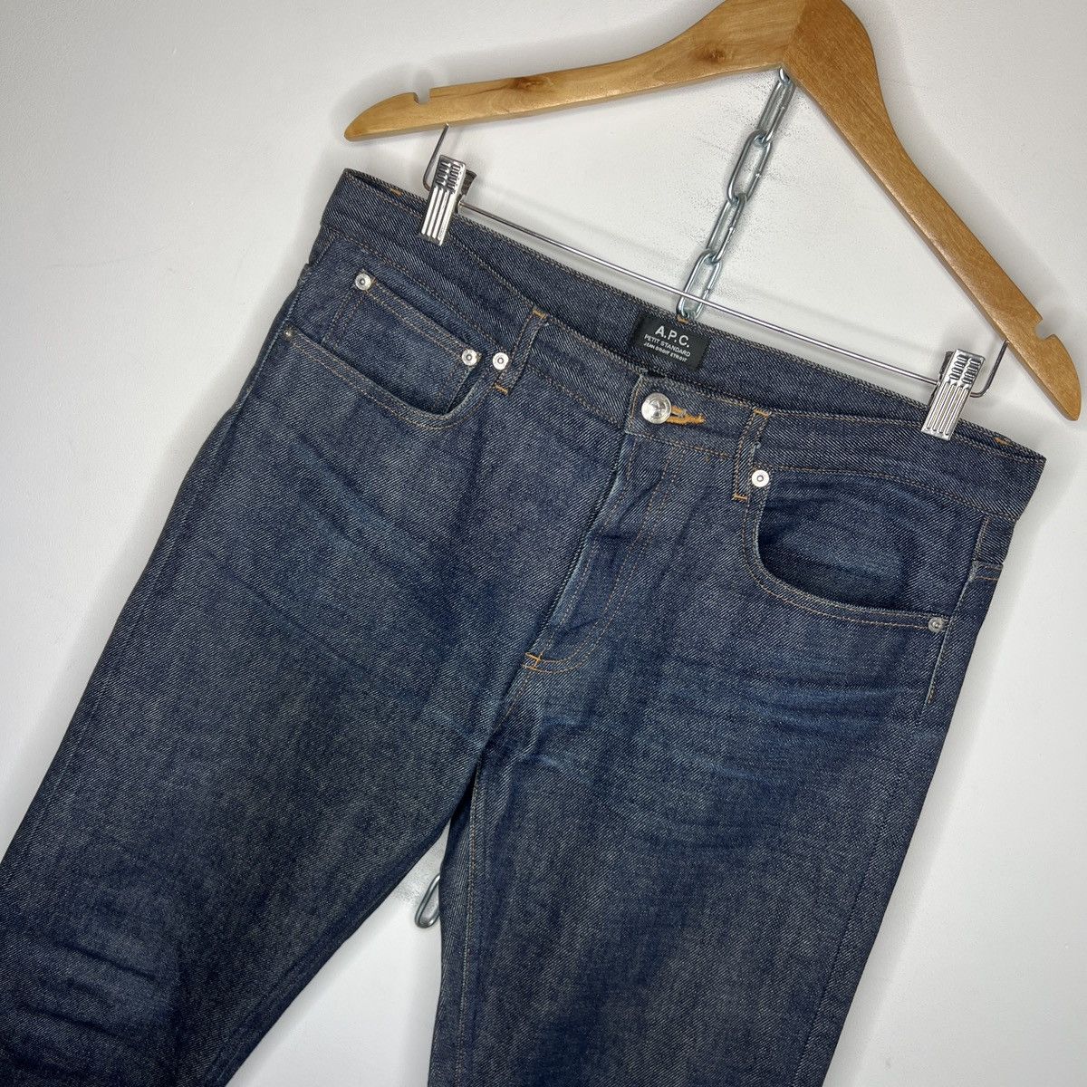 A.P.C. × Designer Men’s 🇫🇷 A.P.C. Petite New Standard Raw Selvedge Denim Sz 31 Size US 31 - 6 Thumbnail