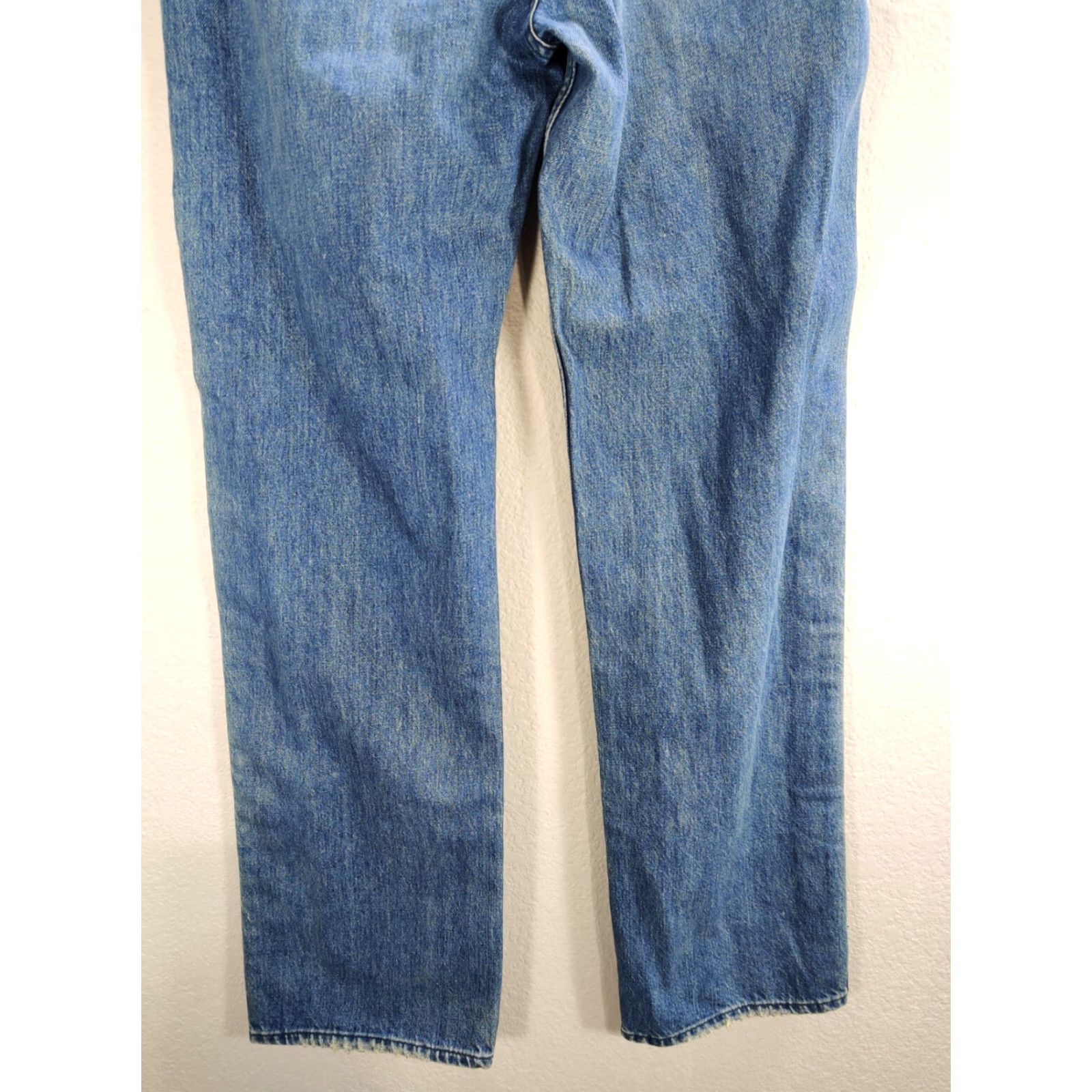 3x1 3x1 NYC Denim Blue Side Snap Jeans Women Sz 27 Straight Inseam 32 NWT Size 27" / US 4 / IT 40 - 7 Thumbnail