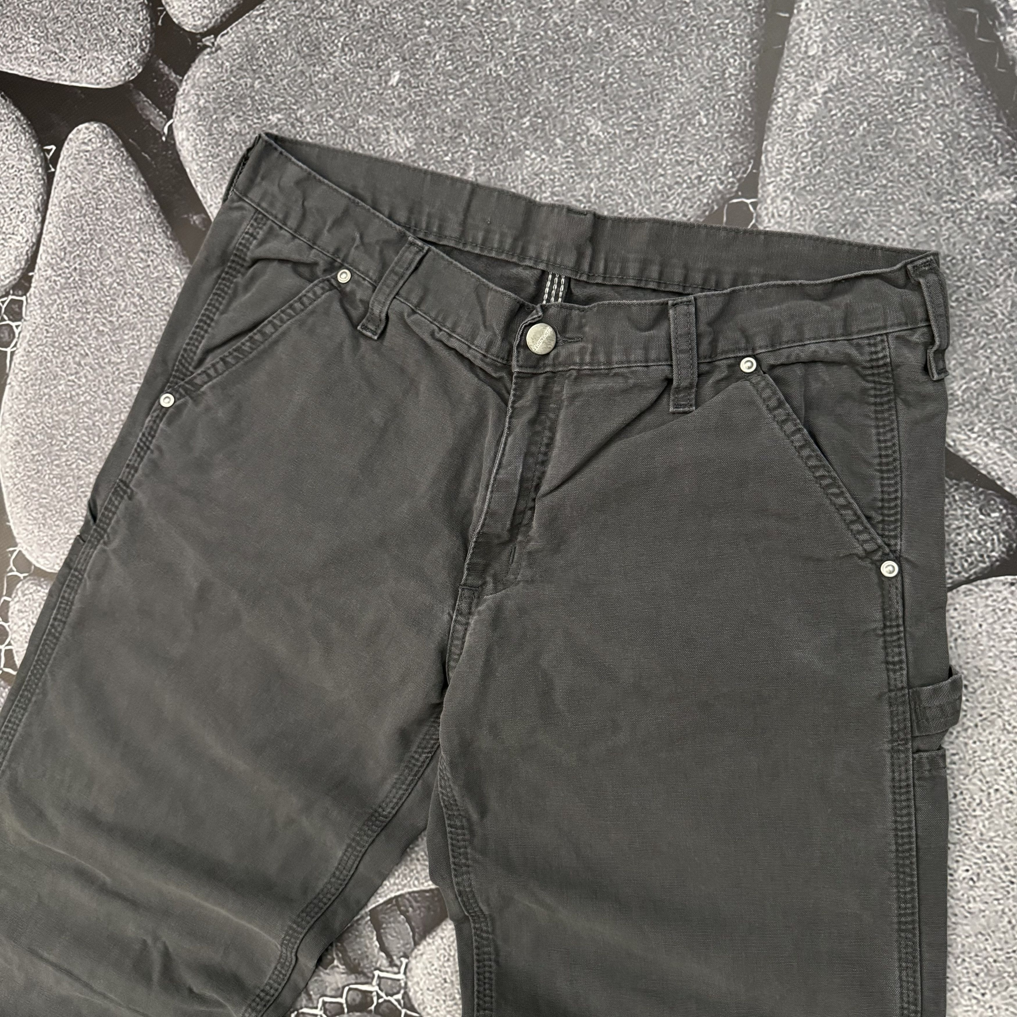 Carhartt CARHARTT WOMEN'S SINGLE KNEE PANT VINTAGE GREY DENIM JEANS Size US 29 - 5 Thumbnail