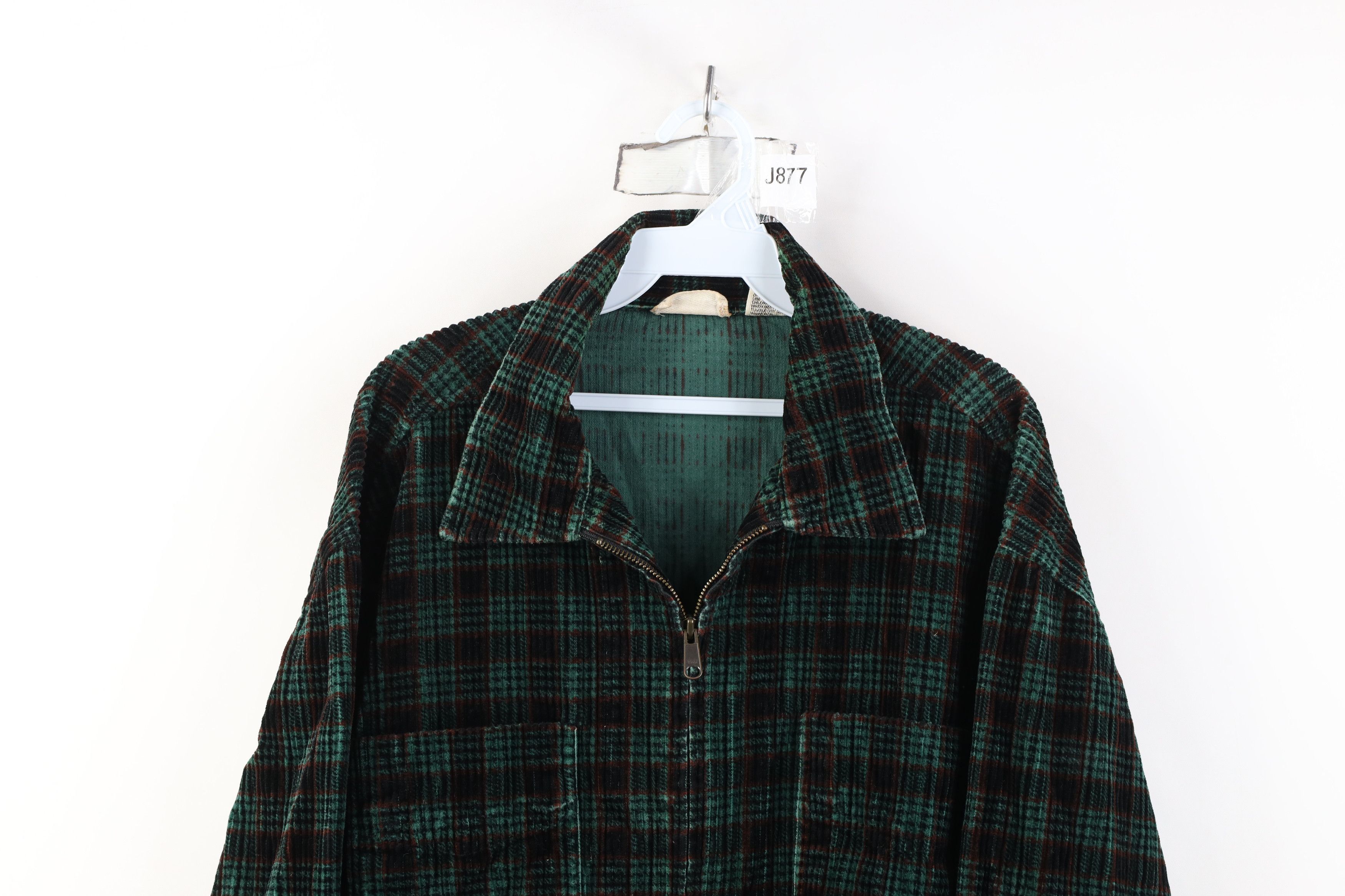 Vintage Vintage 90s Streetwear Full Zip Corduroy Shirt Jacket Size US XL / EU 56 / 4 - 2 Thumbnail