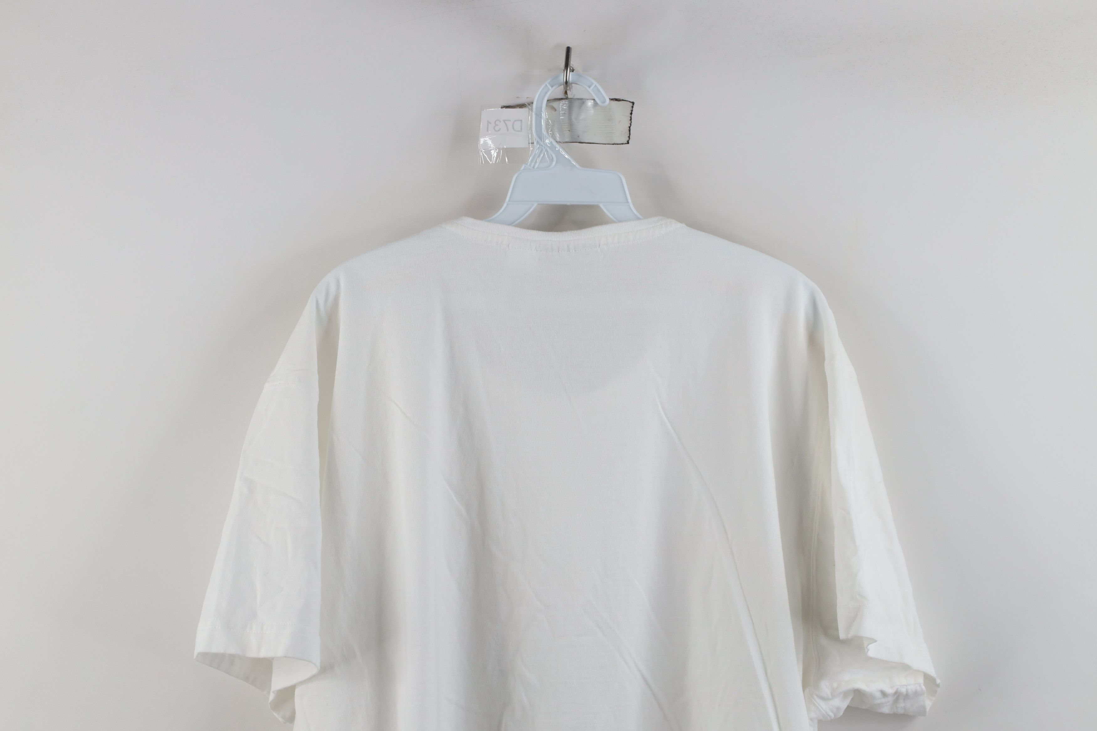 Vintage Vintage 90s Streetwear Cotton Short Sleeve T-Shirt White Size 3XL / US 20-22 - 9 Thumbnail