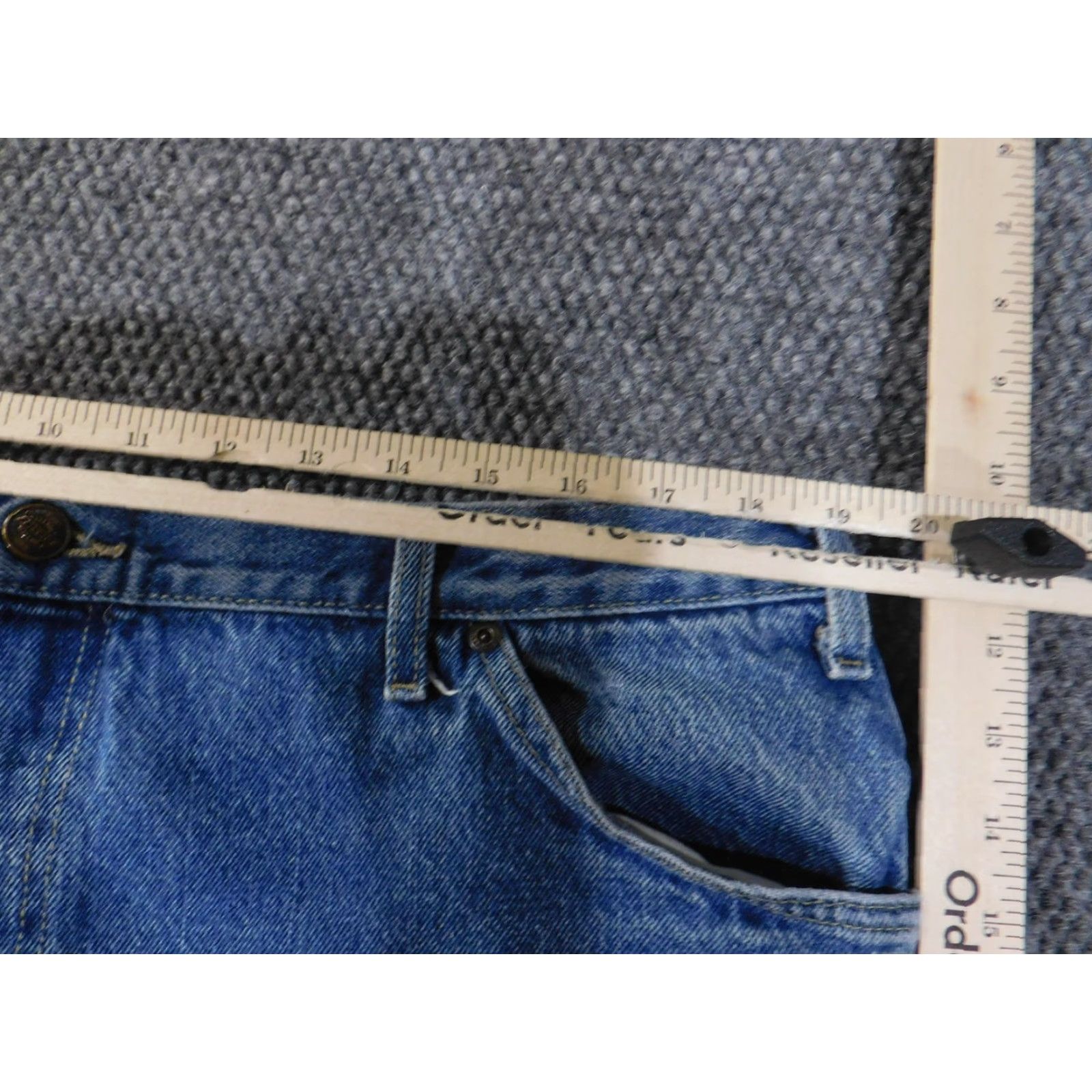 Dickies Dickies Jeans Mens 40x30 Relaxed Fit Denim Carpenter Workwear Distressed Pants Blue 1993SNB Mens Regular 40x30 Cotton Zip Pockets Vintage N/A Size US 40 / EU 56 - 5 Thumbnail