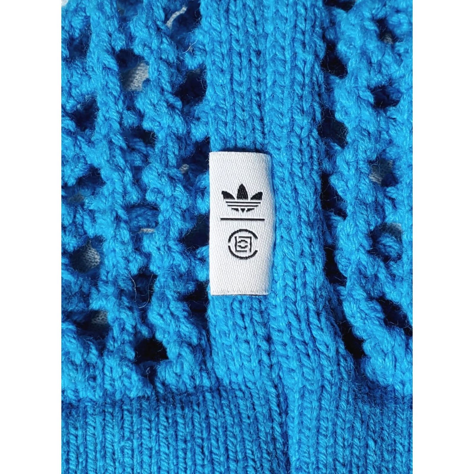 Adidas adidas CLOT Polo Crochet Bright Blue JE9592 Unisex Shirt M Size US M / EU 48-50 / 2 - 5 Thumbnail