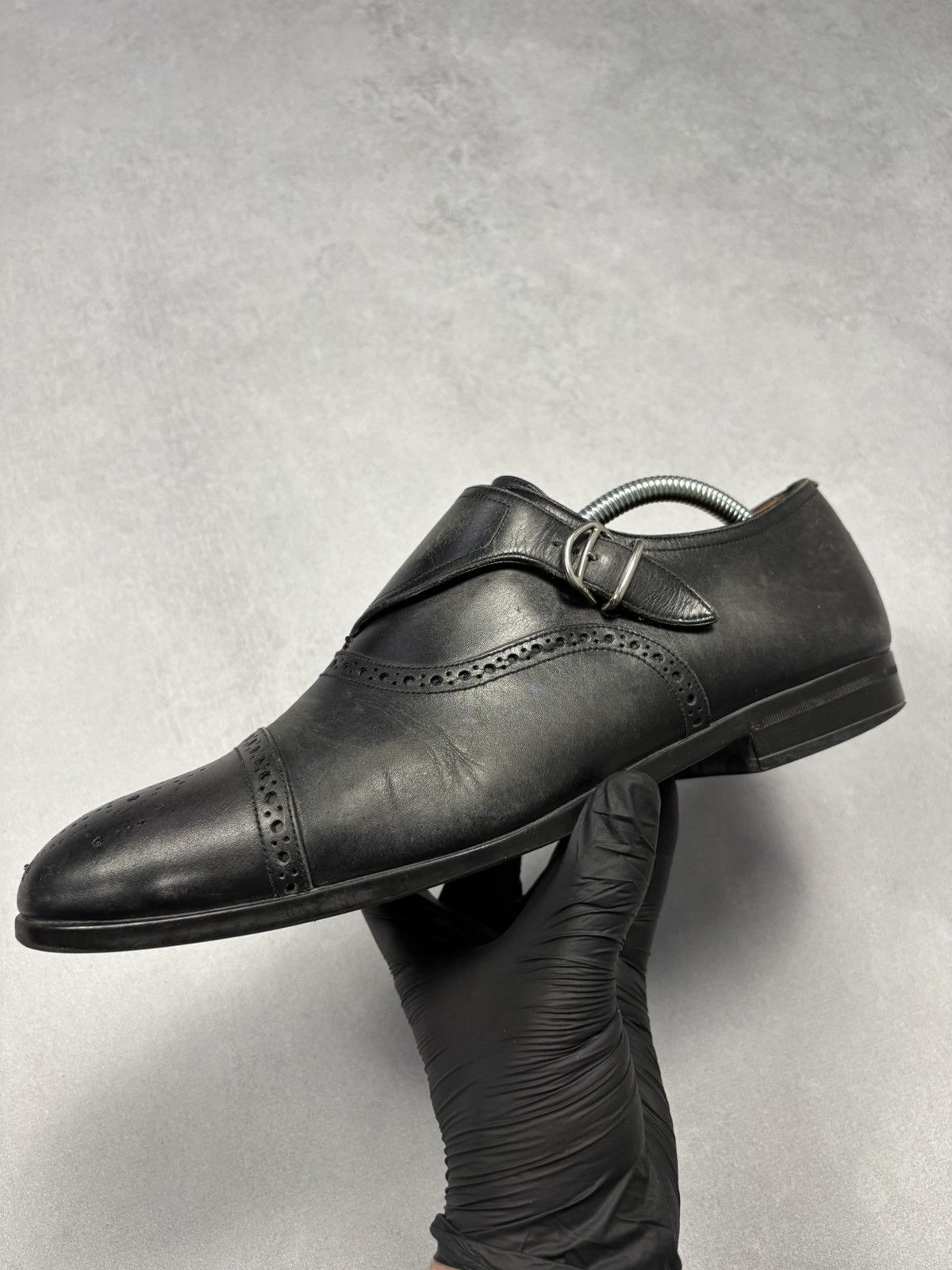 Bally Bally Lanor Leather Monk Strap Shoes Brogue Cap Toe EU 41 Size US 8 / EU 41 - 15 Thumbnail