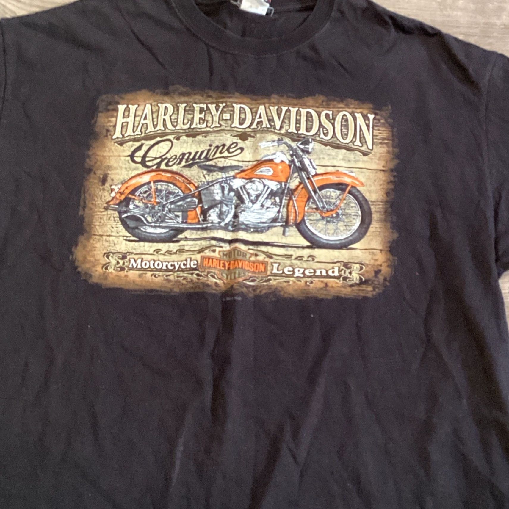 Harley Davidson VINTAGE Harley-Davidson Motorcycle T-Shirt - Black - XL - Mens - Casual Size US XL / EU 56 / 4 - 2 Thumbnail