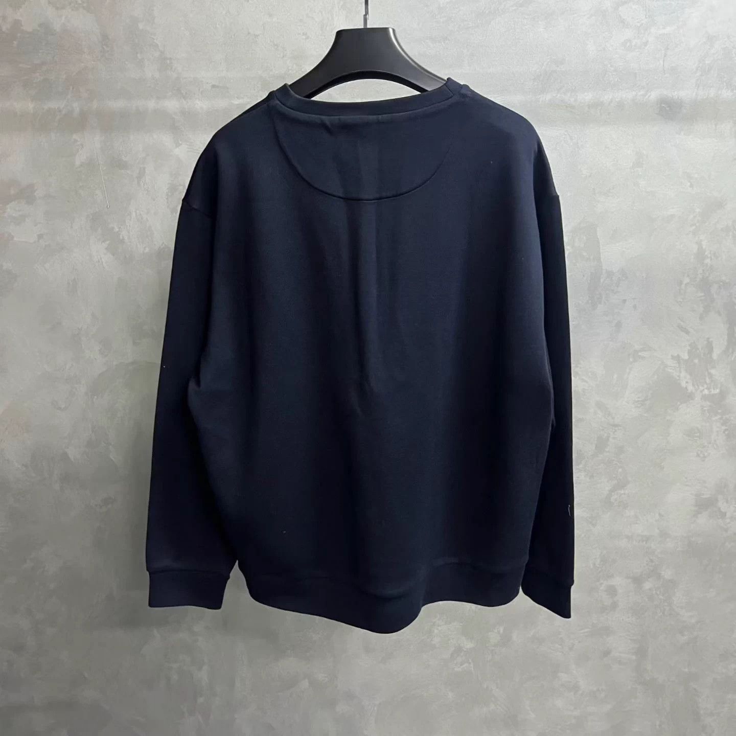 Prada Prada Blue Cotton Crewneck LS Sweatshirt 3XL Size US XXL / EU 58 / 5 - 2 Thumbnail