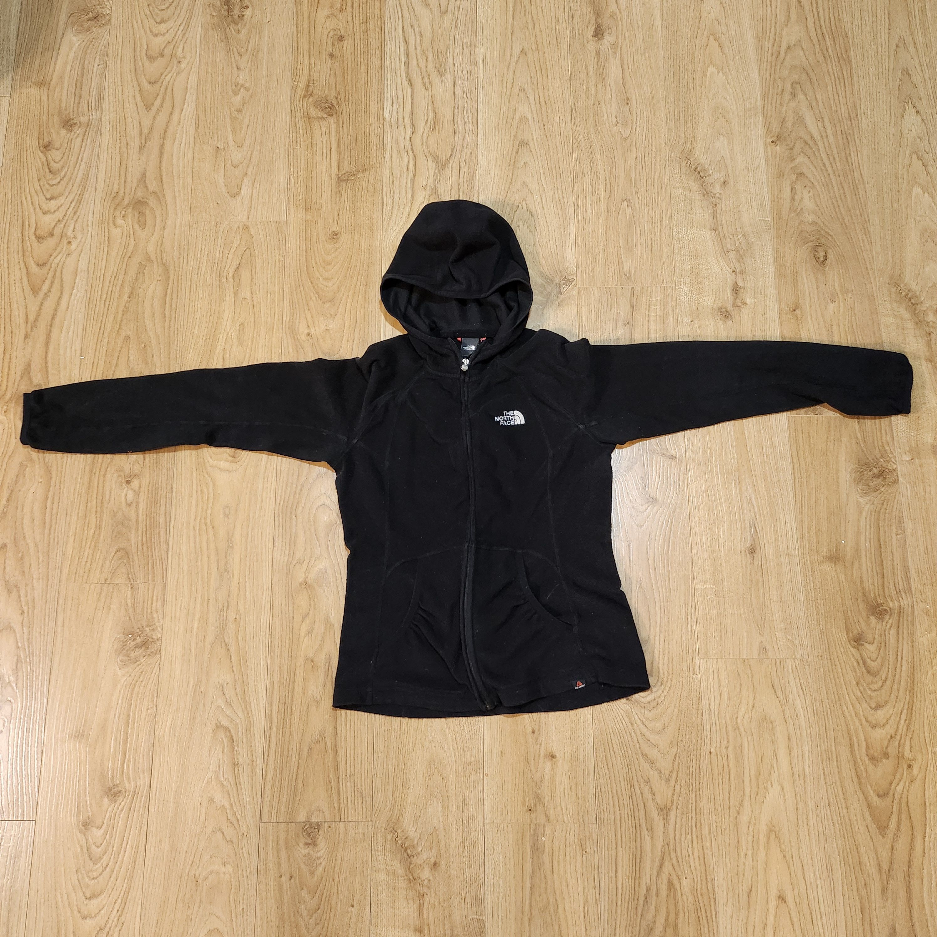 Polartec × The North Face TNF Fleece Hoodie Black with White Logo Size S / US 4 / IT 40 - 2 Thumbnail