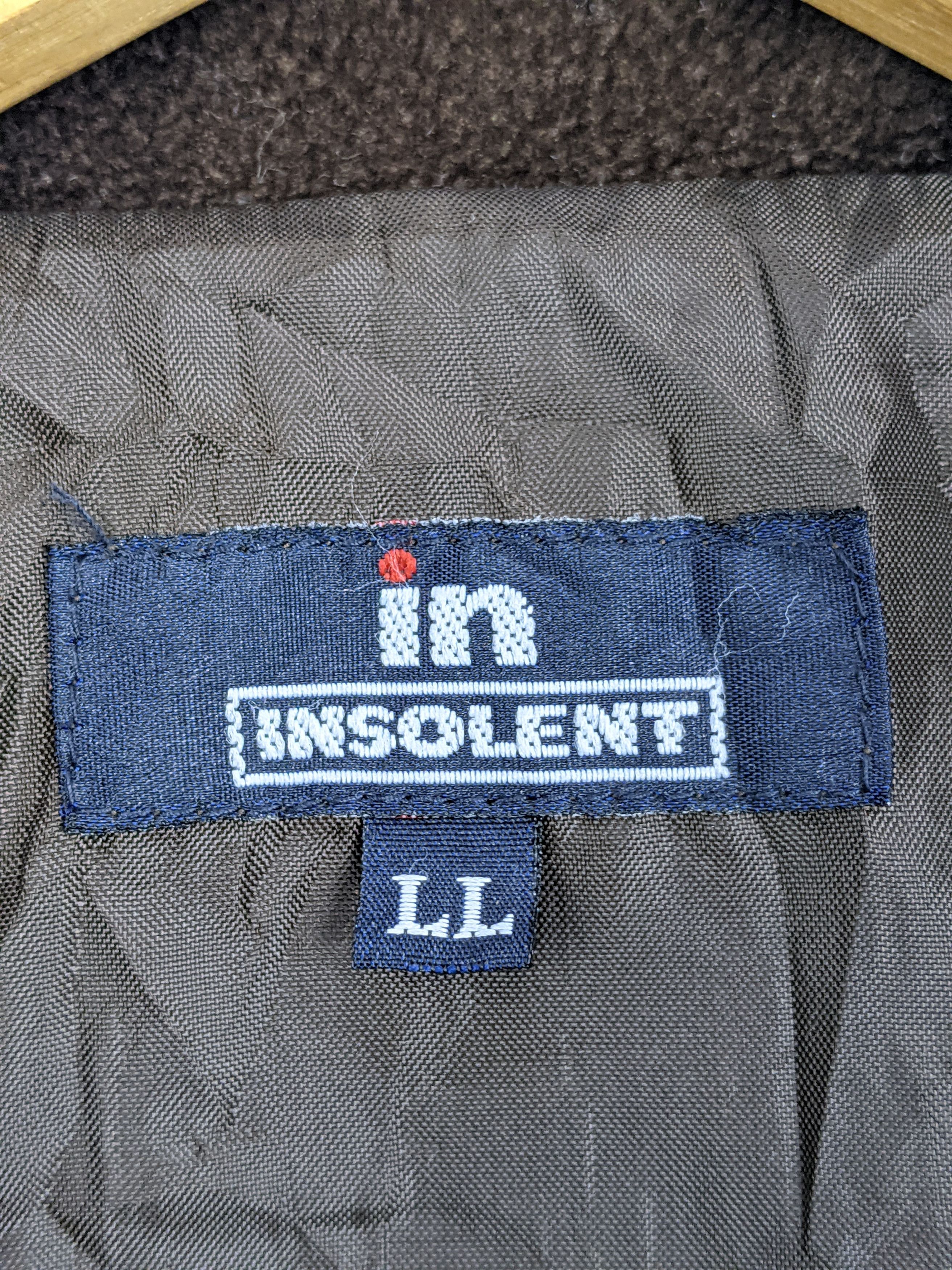 Japanese Brand Vintage Insolent VELVET zipper Jacket MJ0140 Size US XL / EU 56 / 4 - 5 Thumbnail