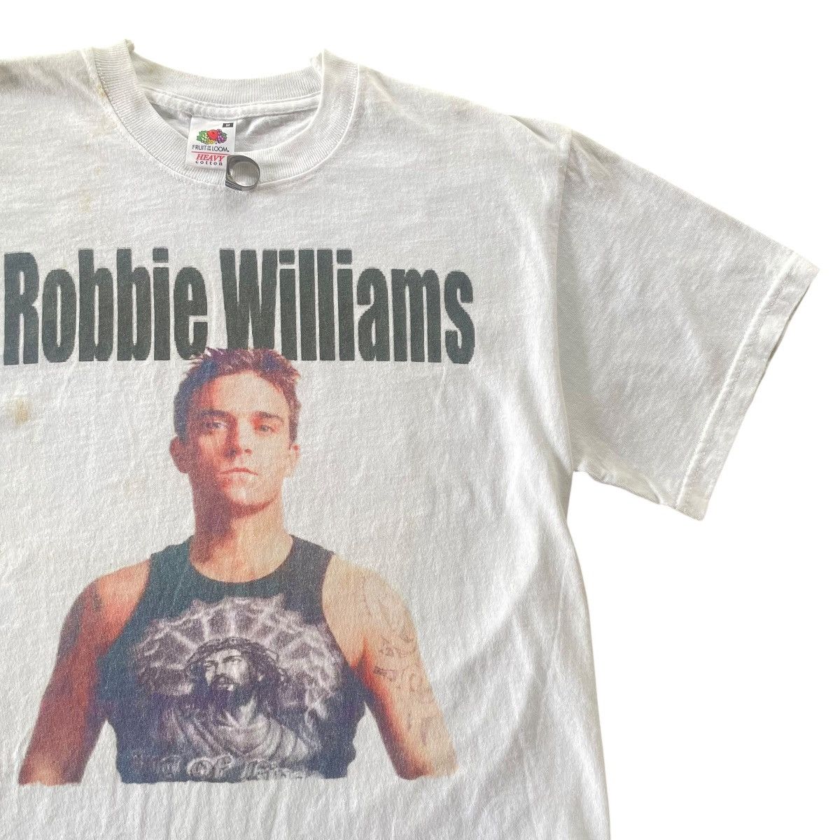 Band Tees × Vintage Vintage 90s Young Robbie Williams Tee Size US S / EU 44-46 / 1 - 2 Thumbnail