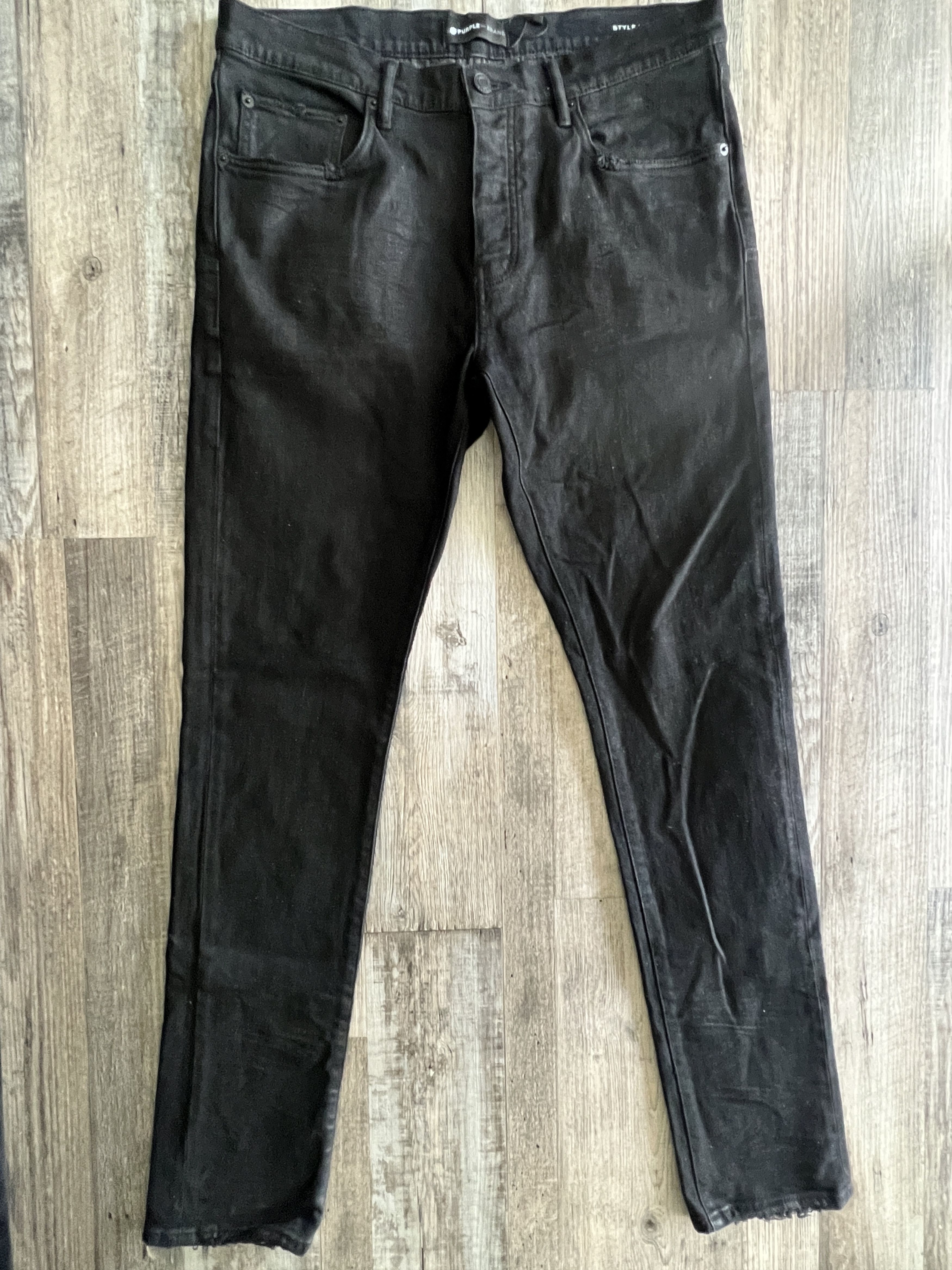 Purple Brand Purple Brand Slim Fit Black Jeans Size US 34 / EU 50 - 2 Thumbnail