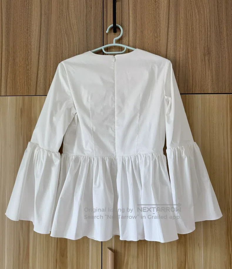The Row The Row White round neck cotton poplin shirt Size S / US 4 / IT 40 - 3 Thumbnail