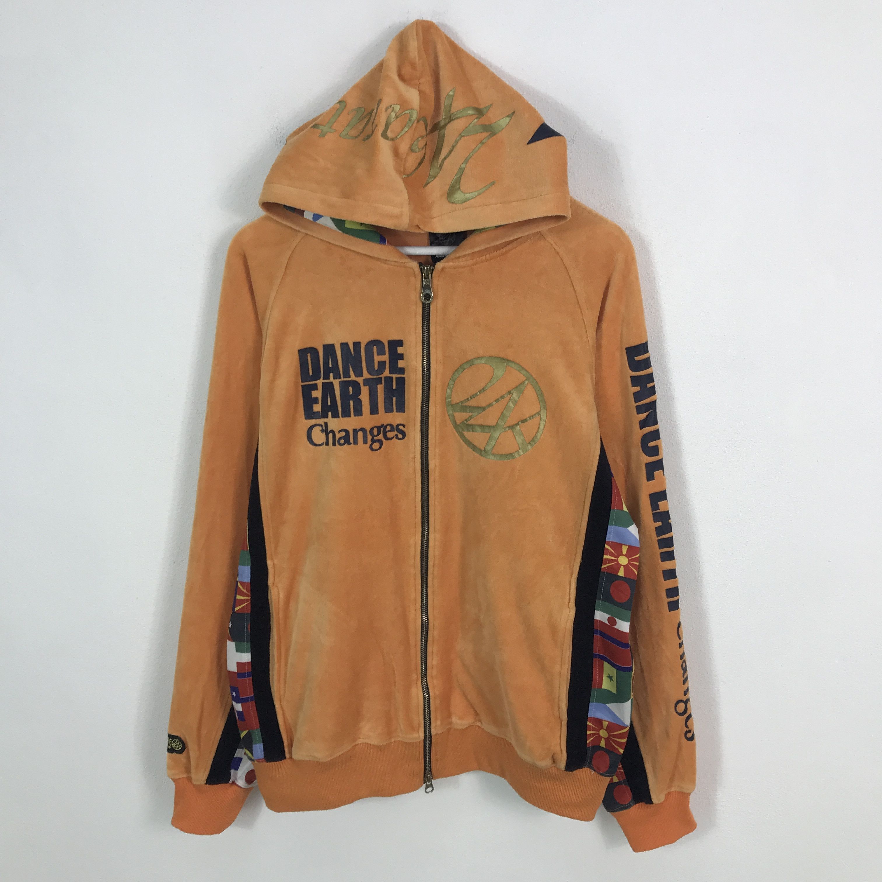 Japanese Brand 24K dance earth changes Zipper Jacket With Hoodie Size US M / EU 48-50 / 2 - 2 Thumbnail