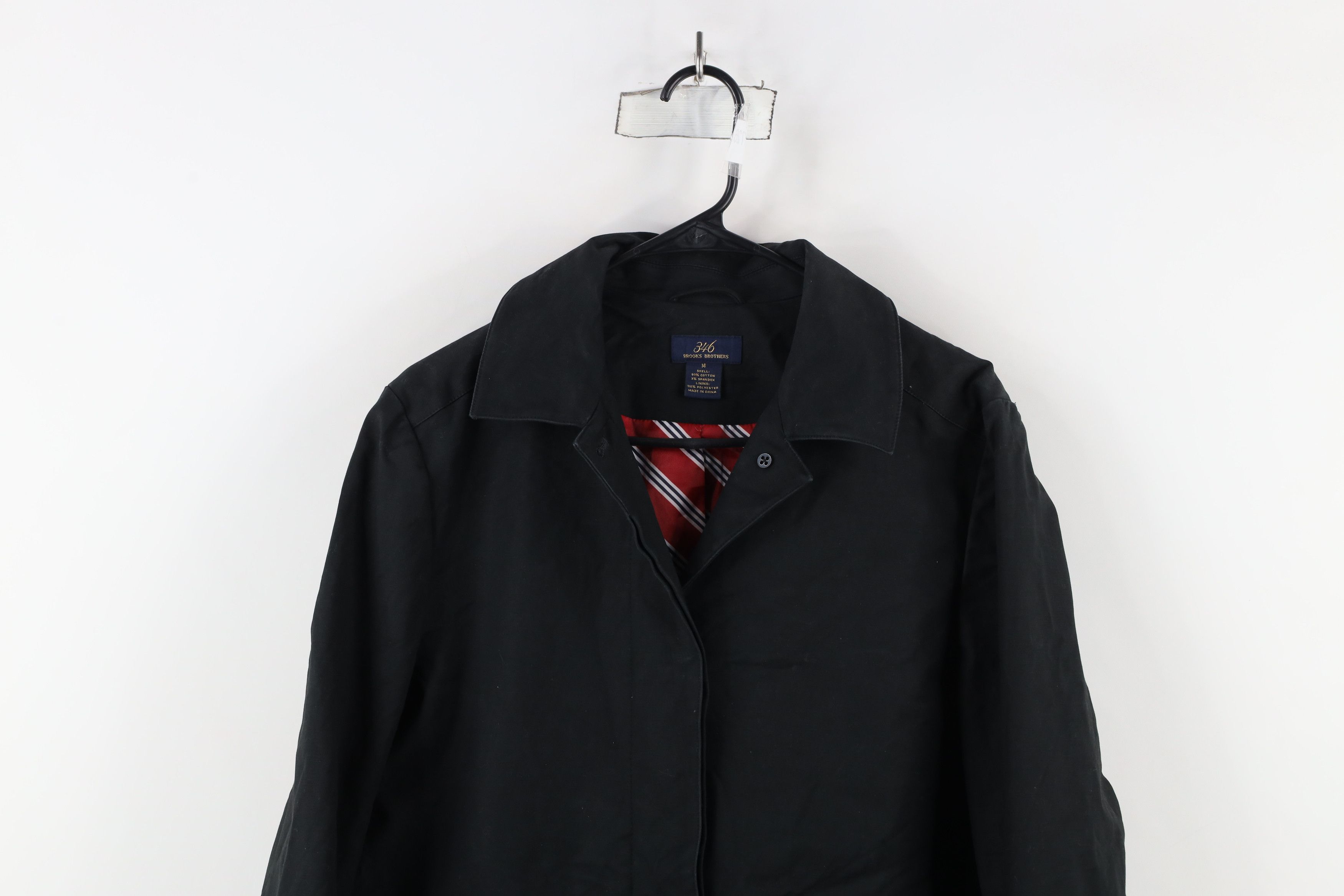 Brooks Brothers × Vintage Brooks Brothers Lined Full Button Trench Coat Jacket Black Size XL / US 12-14 / IT 48-50 - 2 Thumbnail