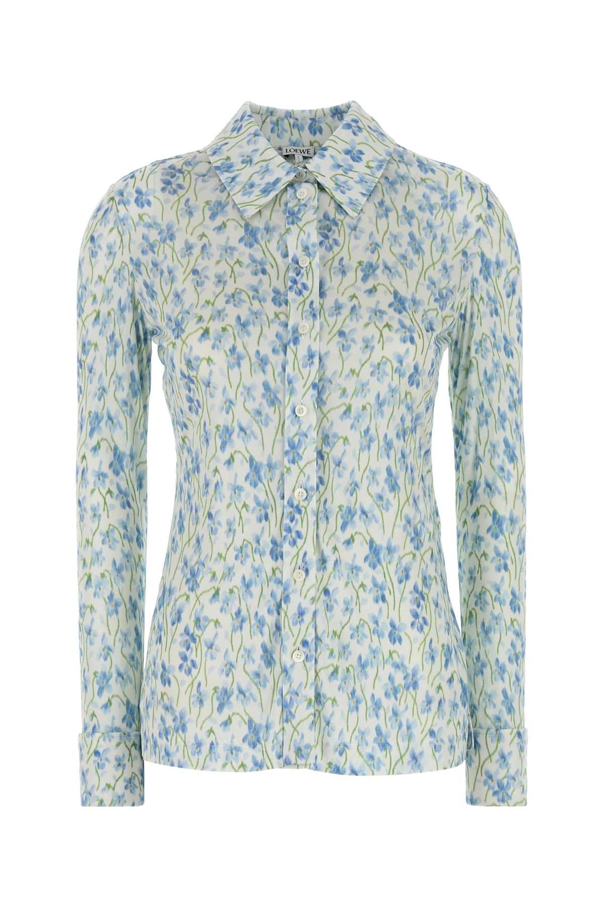 Loewe Printed Satin Shirt Size S / US 4 / IT 40 - 1 Thumbnail