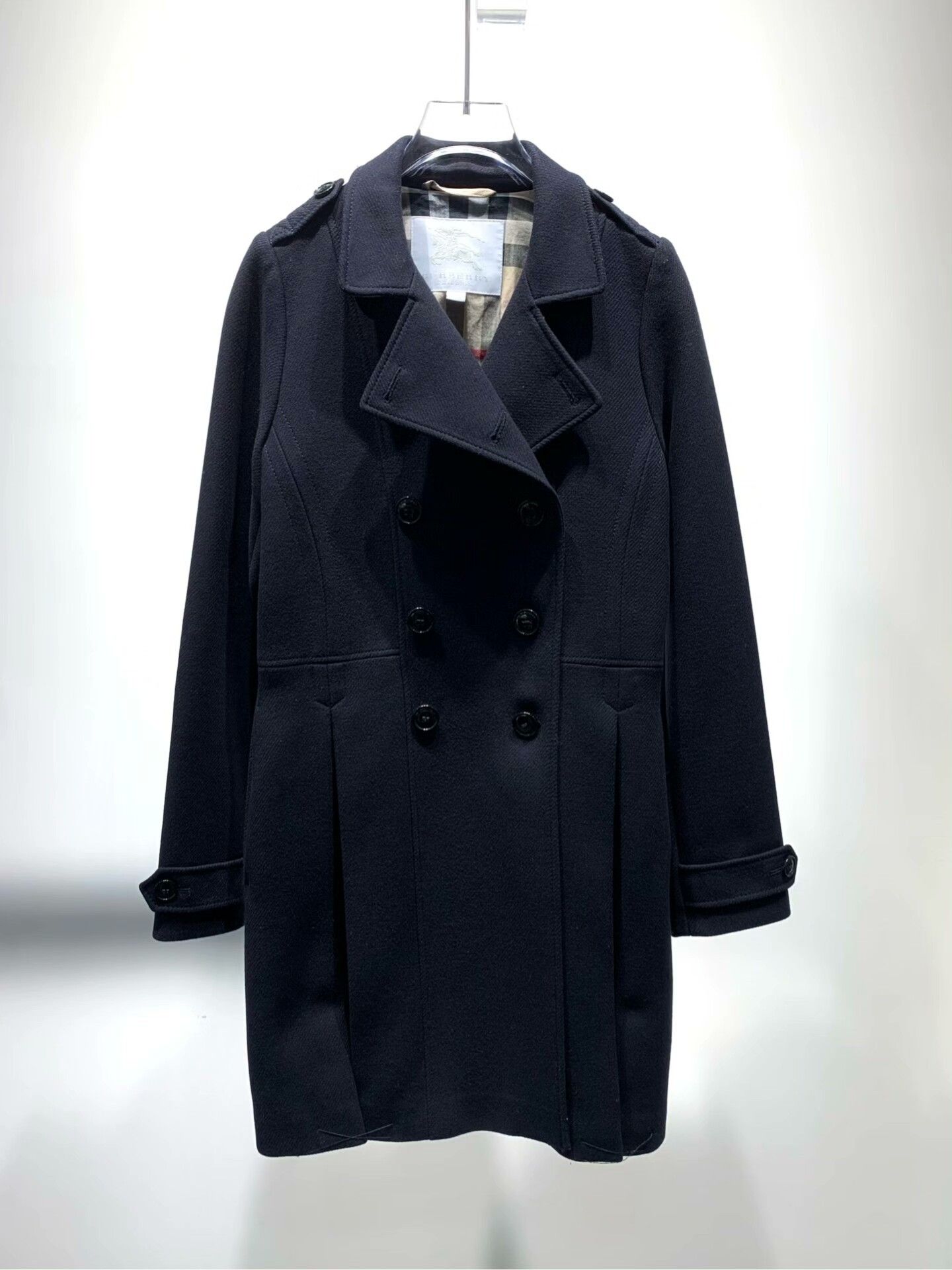 Burberry Burberry Plaid Black Coat 14 Women Size XS / US 0-2 / IT 36-38 - 1 Thumbnail