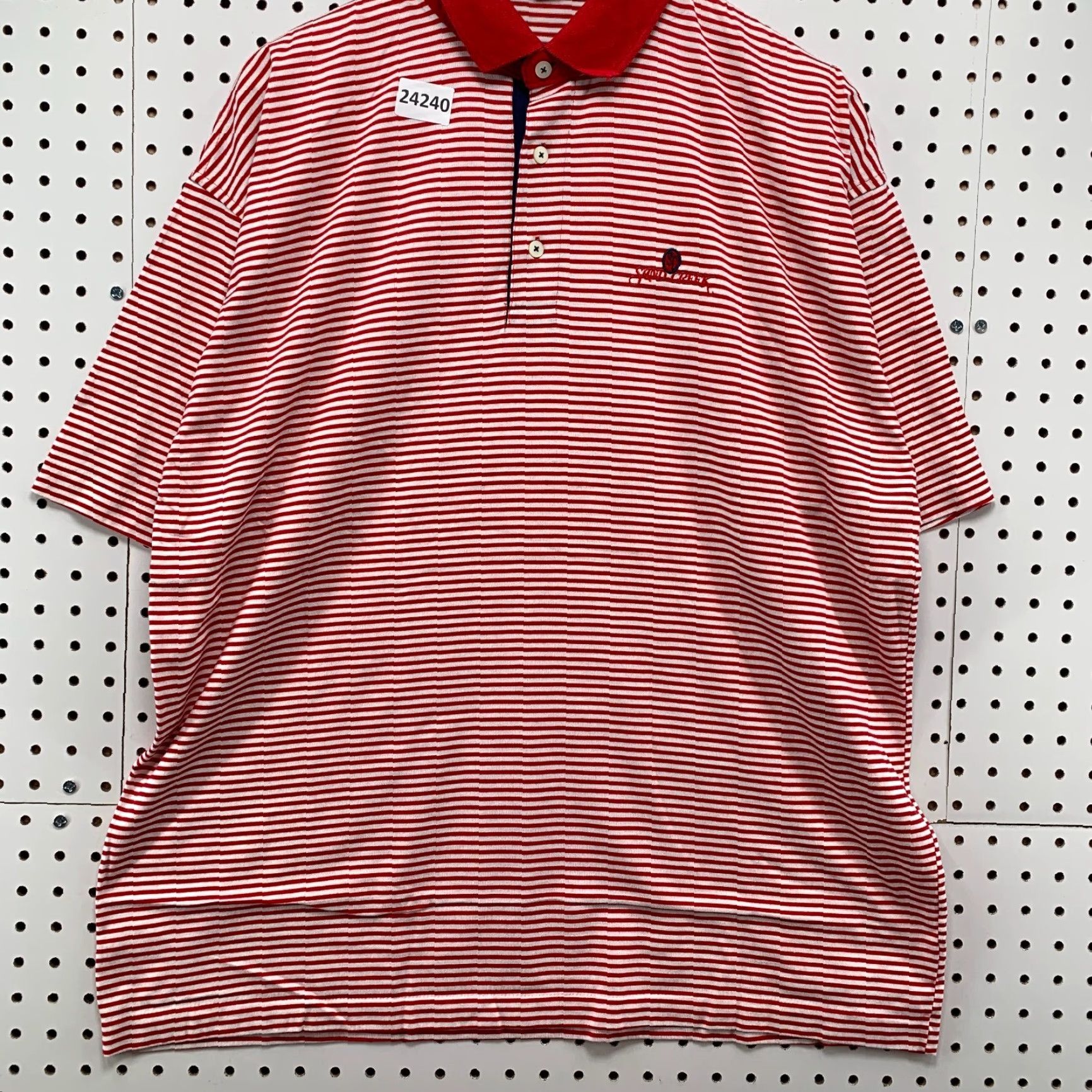 Vintage VINTAGE Cross Creek Polo Shirt Red White Striped Mens XL Short Sleeve Collared 90s Size US XL / EU 56 / 4 - 6 Thumbnail