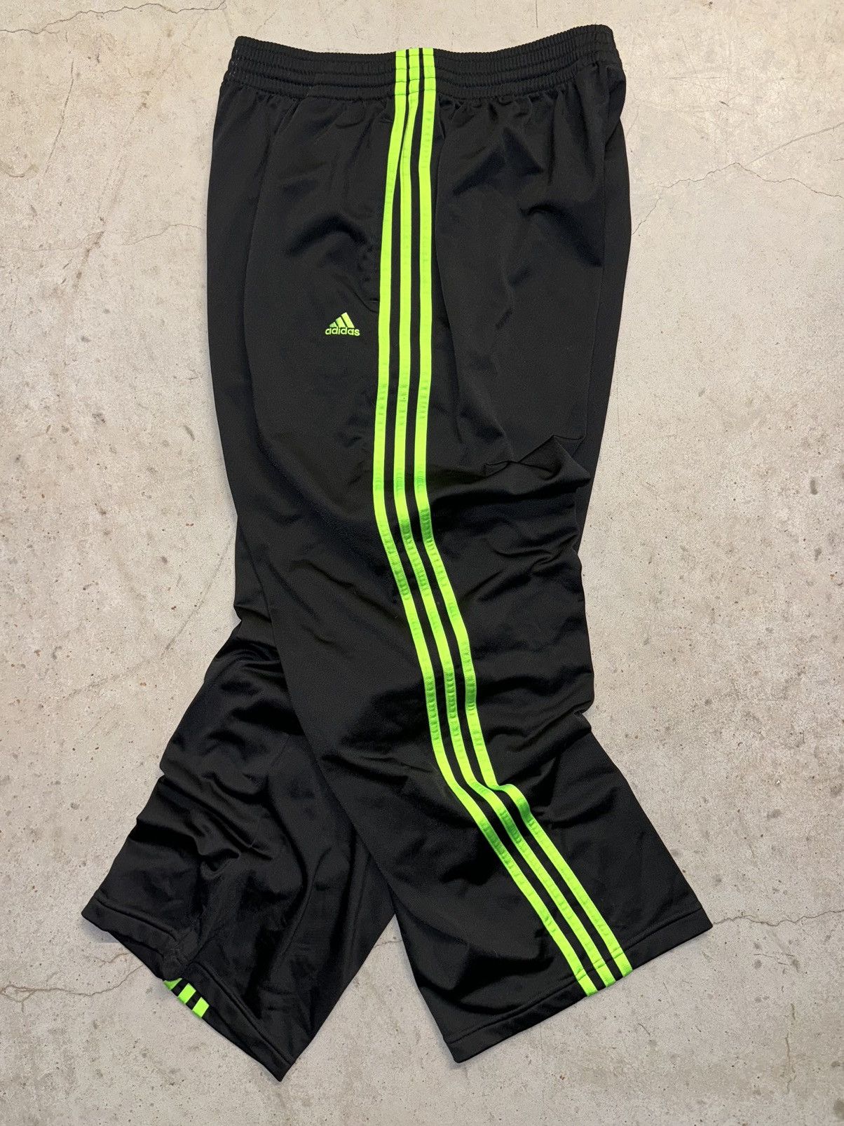 Adidas Crazy Vintage 90s Adidas Baggy Track Pants Striped Wide Leg 
