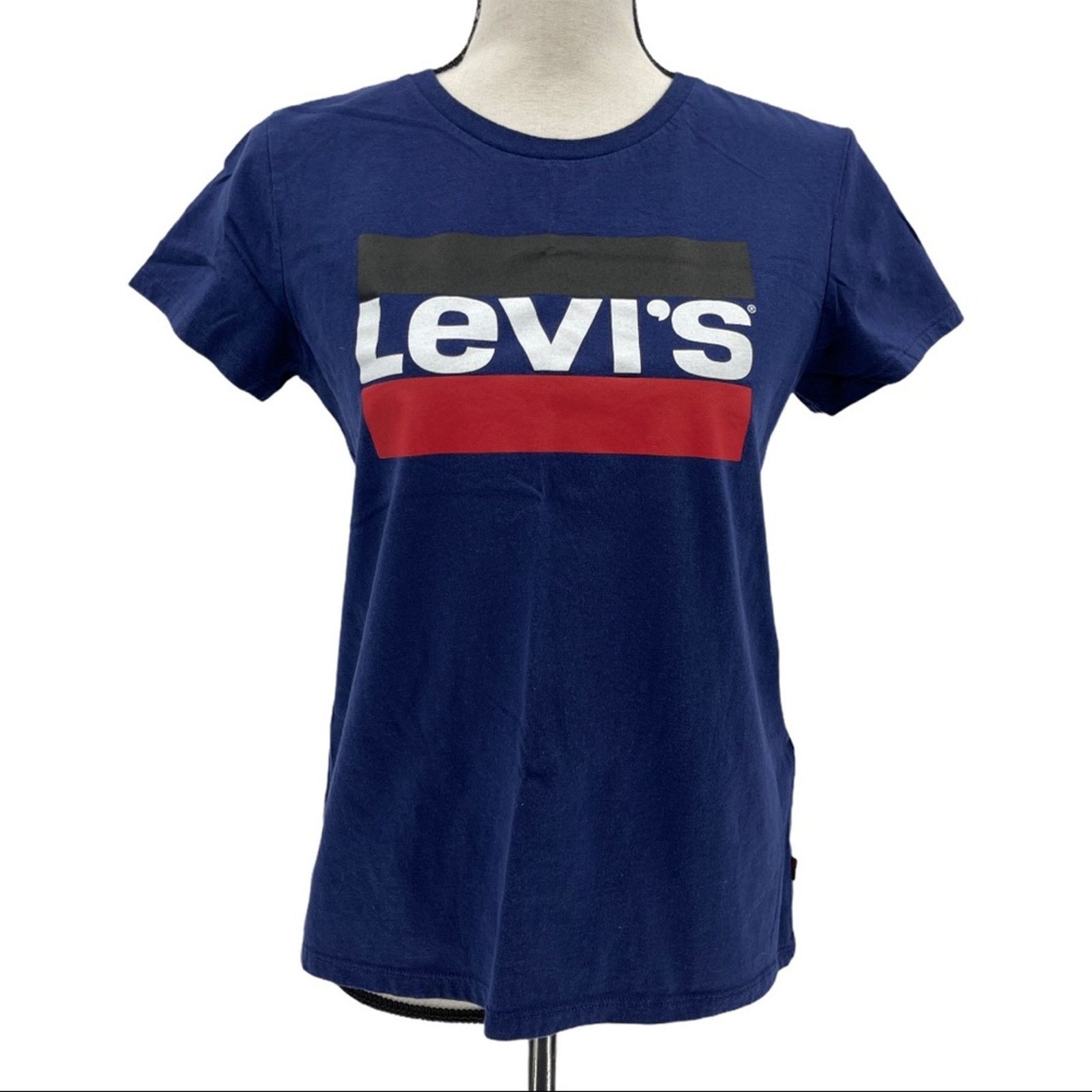 Levi's Levi’s Women's Navy Short Sleeve Graphic Logo T-Shirt Size M Size M / US 6-8 / IT 42-44 - 1 Thumbnail