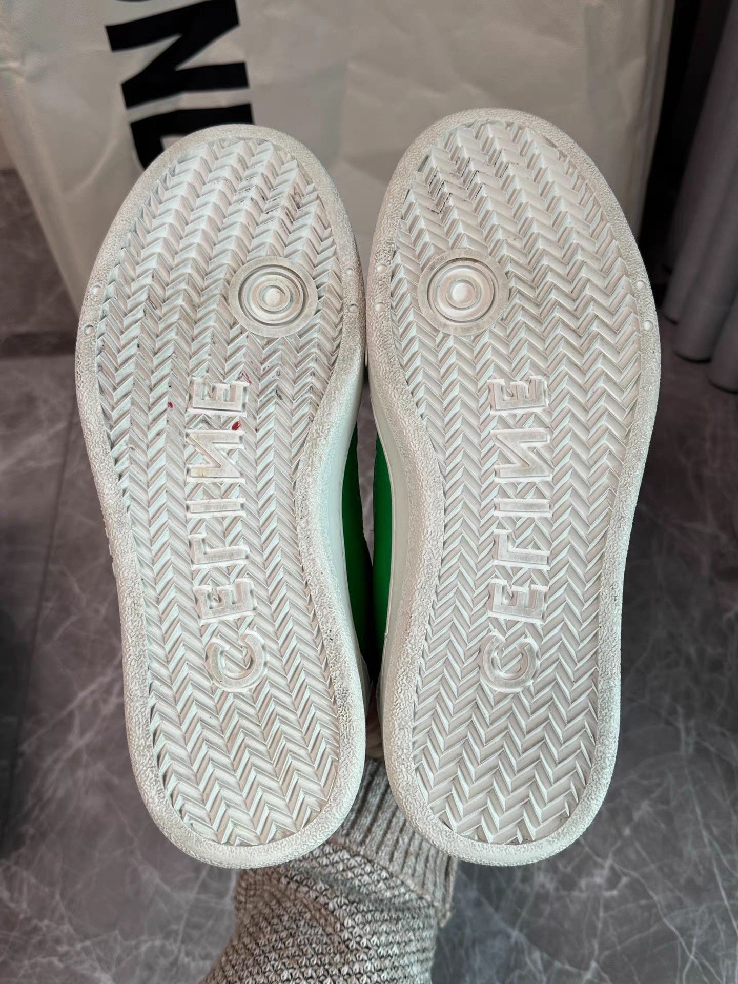 Celine Celine CT02 White & Green Color Block Sneakers K6 Size US 7 / IT 37 - 5 Thumbnail