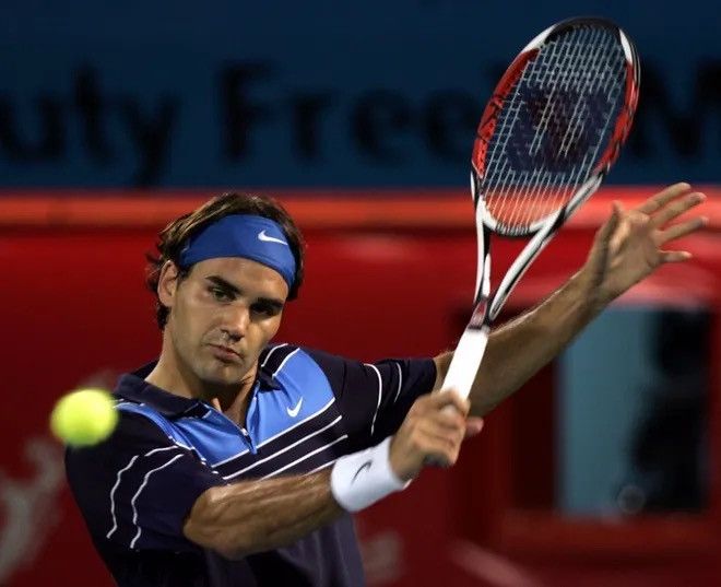 Vintage Very Rare Nike Roger Federer Vintage Dubai 2007 Jersey Size US M / EU 48-50 / 2 - 1 Thumbnail