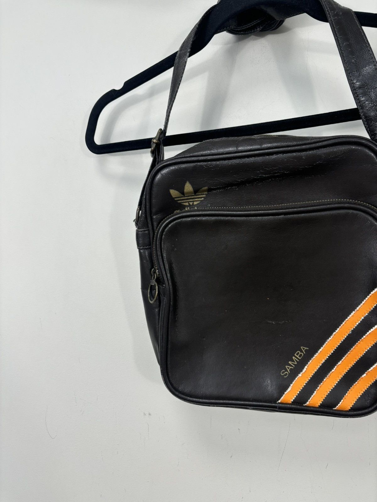 Adidas Vintage Adidas Samba Y2K Hype Brown Leather Messenger Bag Size ONE SIZE - 3 Thumbnail